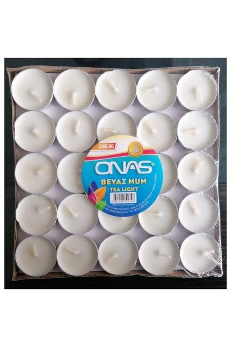 Para Mum 50li Tea Light - Beyaz