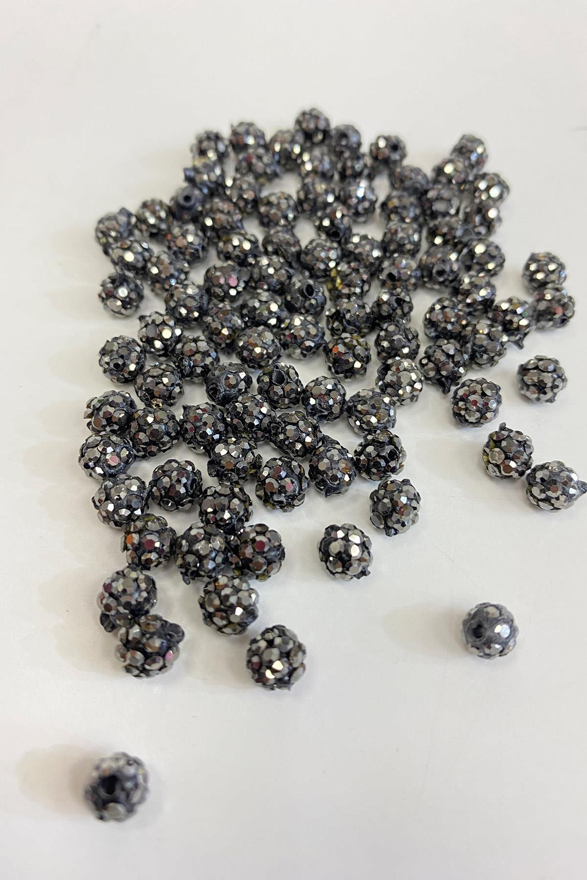 Parlak Taşlı Boncuk 6 mm