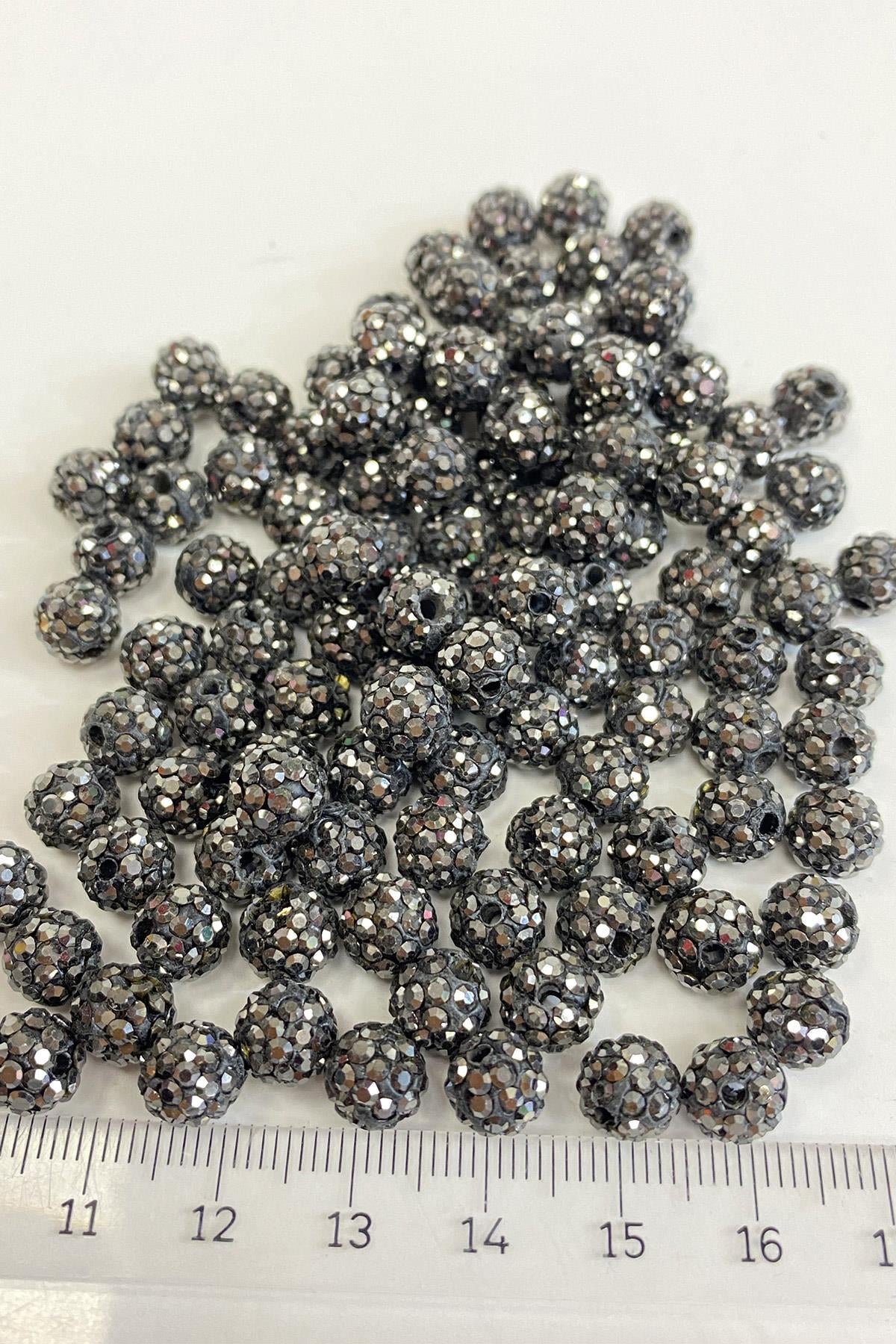 Parlak Taşlı Boncuk 8 mm