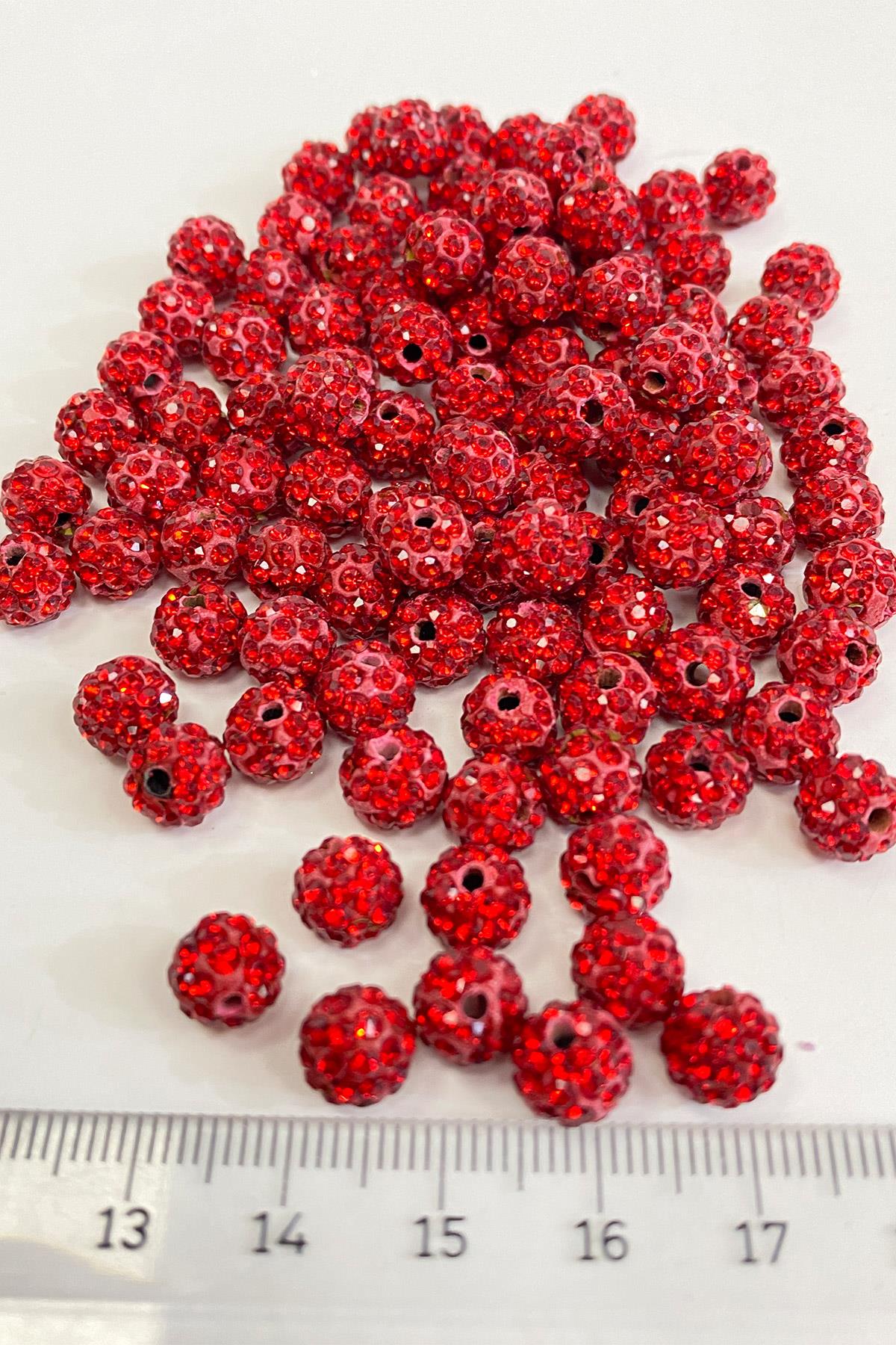 Parlak Taşlı Boncuk 8 mm