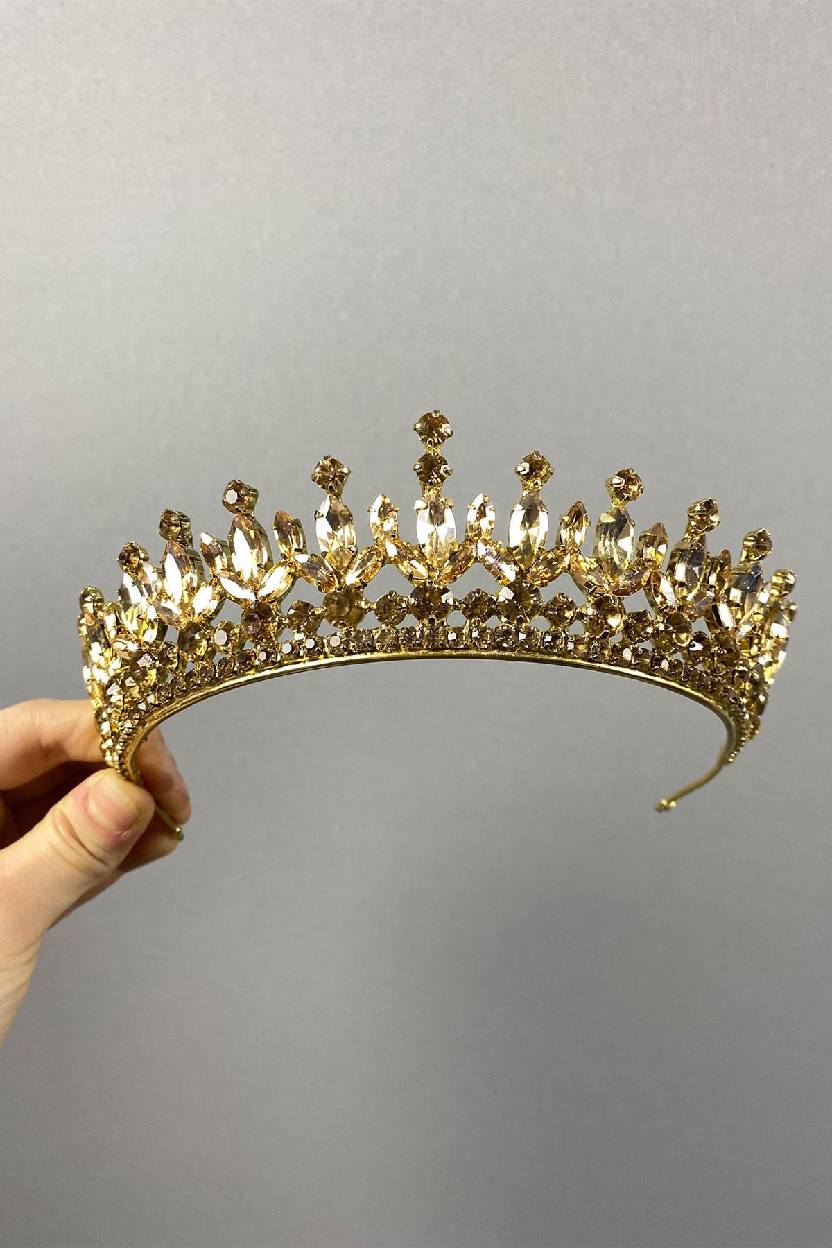 Pedro Stone Bridal Henna Crown