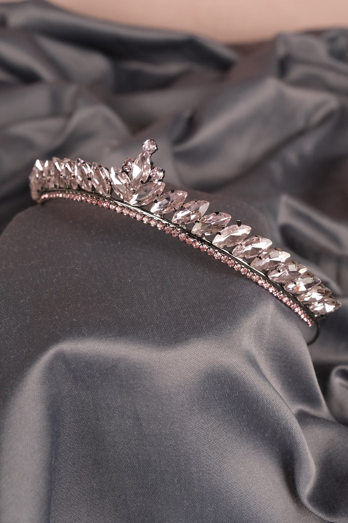 Pink Ece Model Slim Bridal Henna Crown