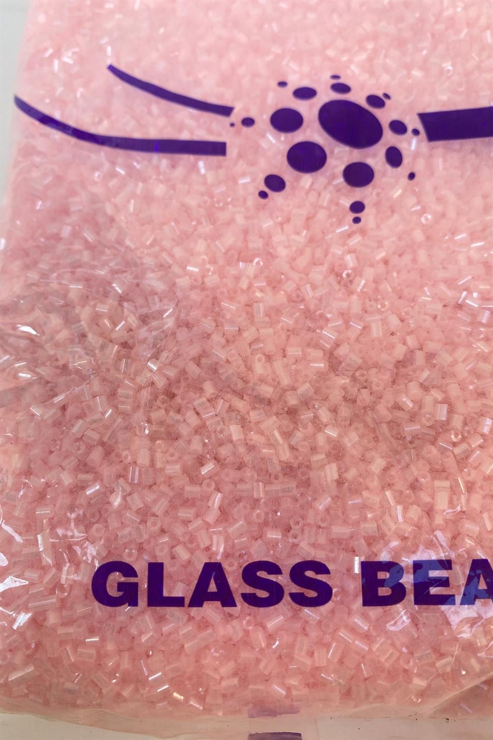 Toz Pembe Kesme Boncuk 2,5 mm 500 grm