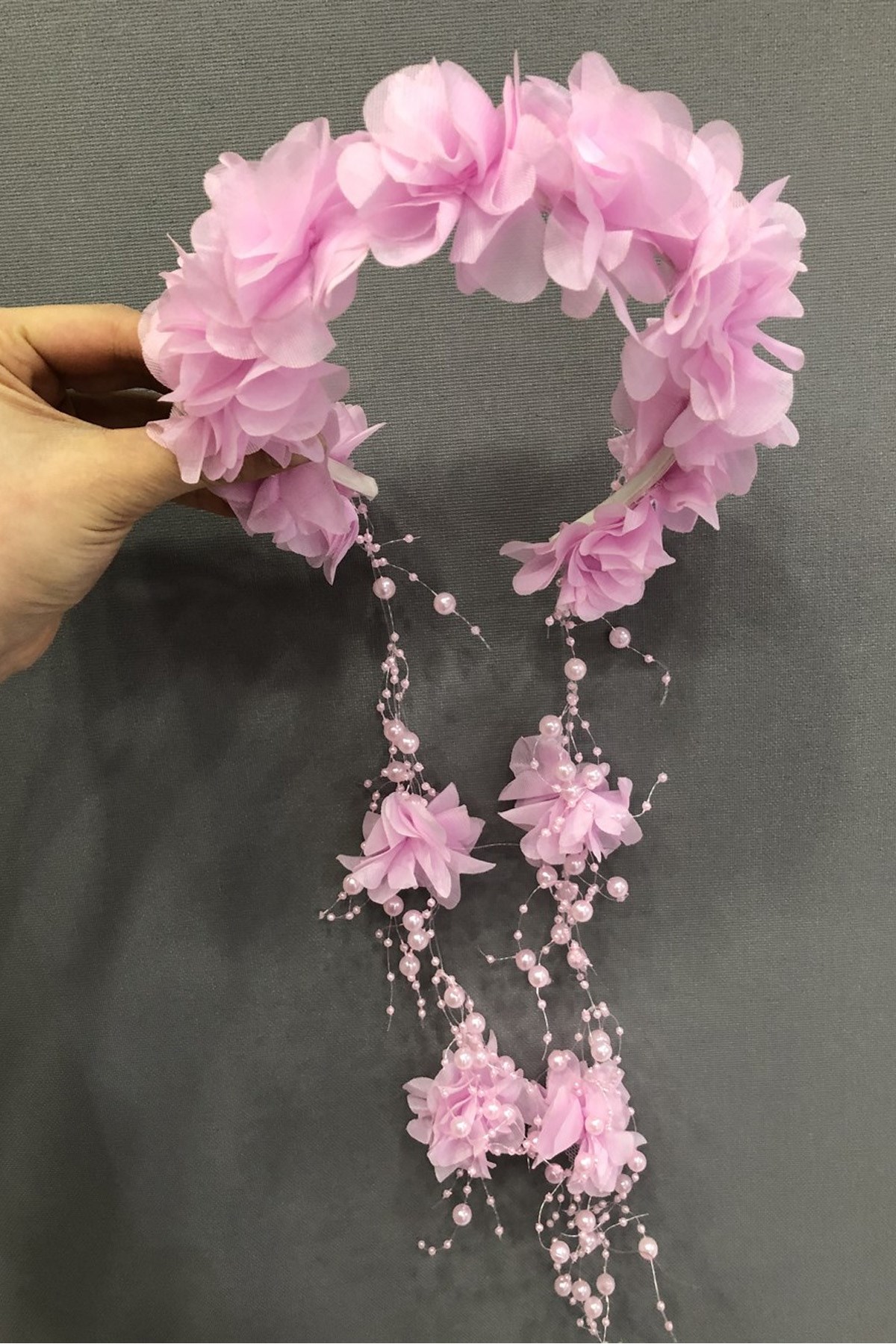 Pink Laser Flower Crown