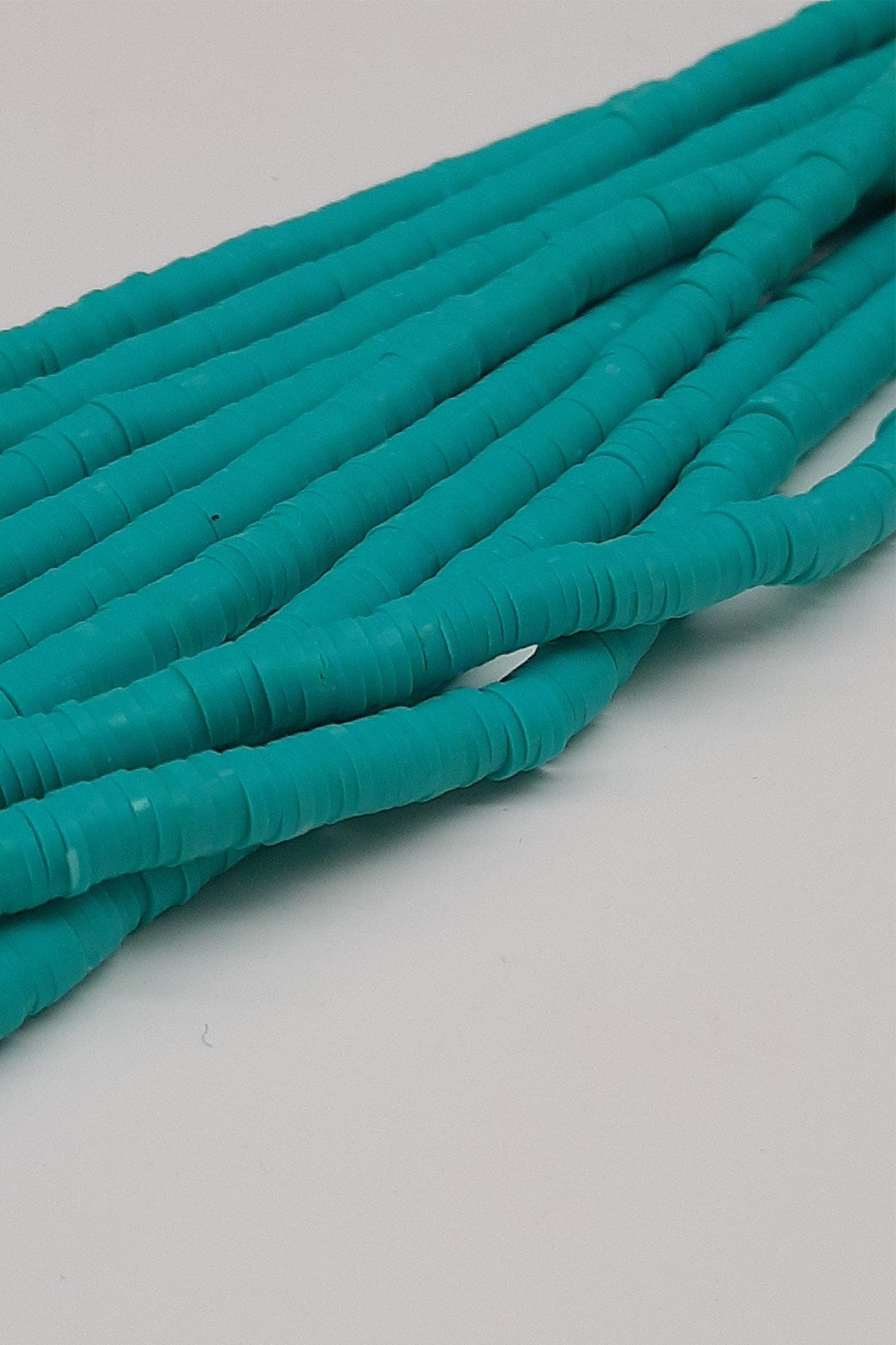 Petrol Yeşili Fimo Hamur Boncuk 6Mm