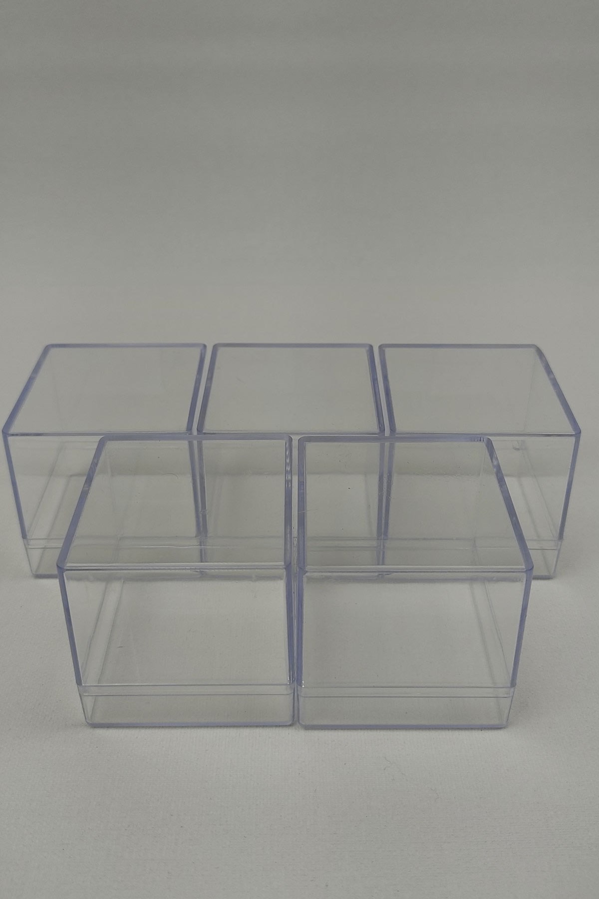 Plastic Square Box Wedding Candy 120 Pieces