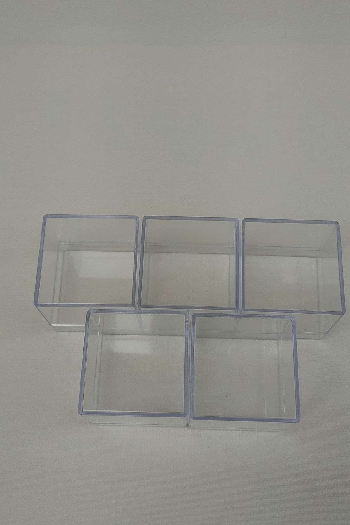 Plastic Square Box Wedding Candy 120 Pieces
