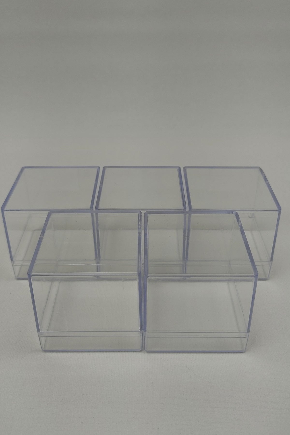 Plastic Square Box Wedding Candy 60 Pieces