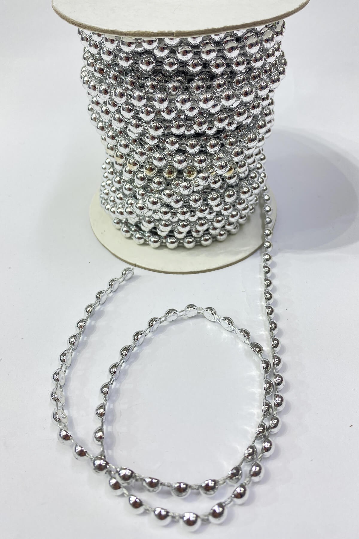 Plastik Şerit Yarım İnci 6 mm 10 mt