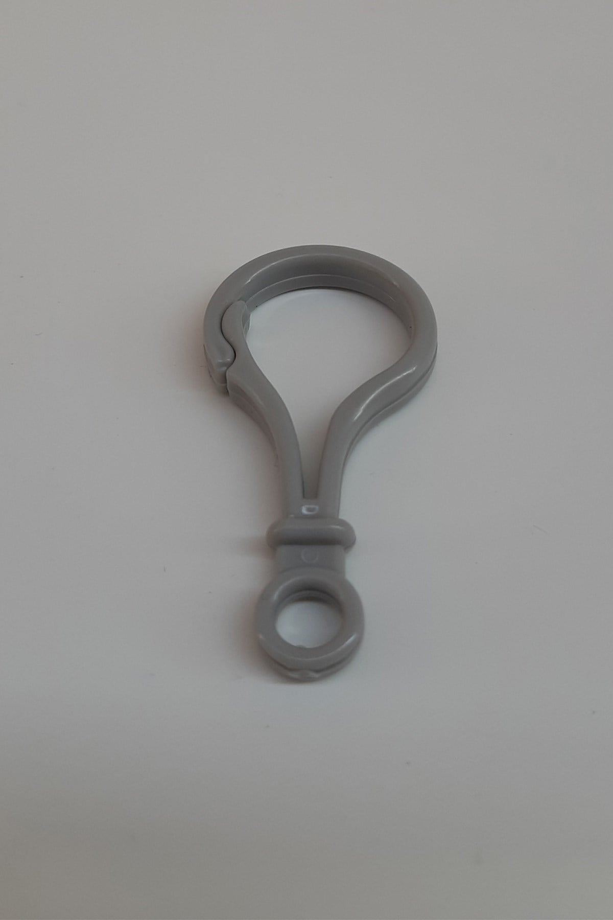 Plastic Question Mark Gray Pacifier Hanger