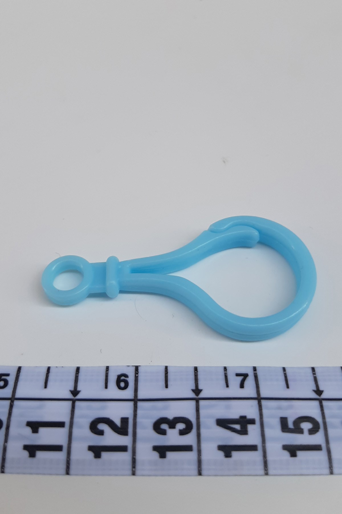 Plastic Question Mark Blue Pacifier Holder