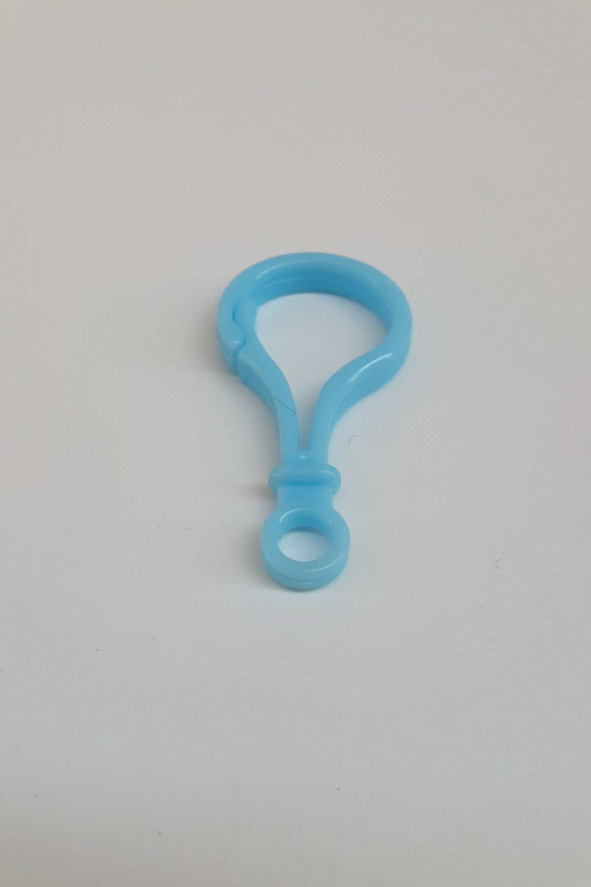 Plastic Question Mark Blue Pacifier Holder