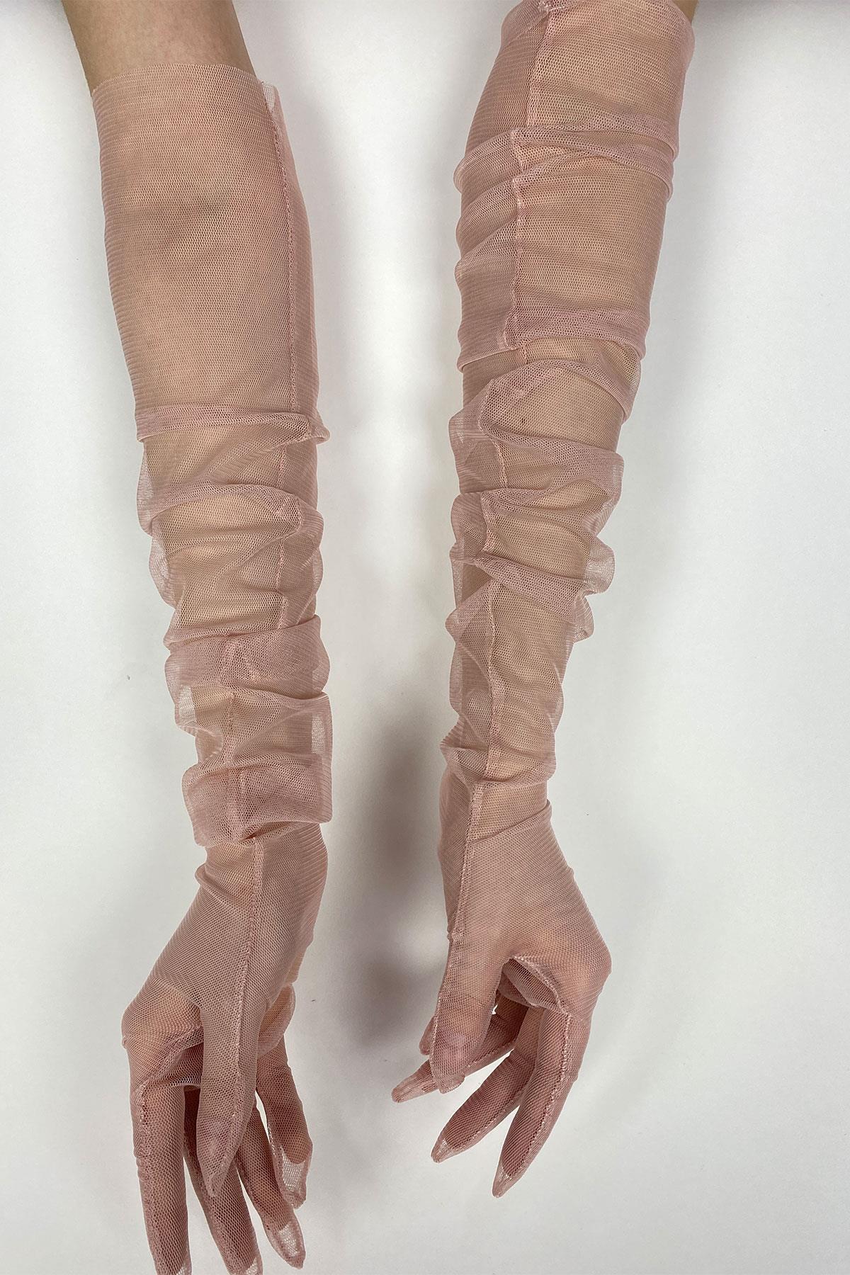 Wholesale Powder 10 Pieces Bridal Gloves Tulle Gloves Wedding/Wedding/Party Gloves