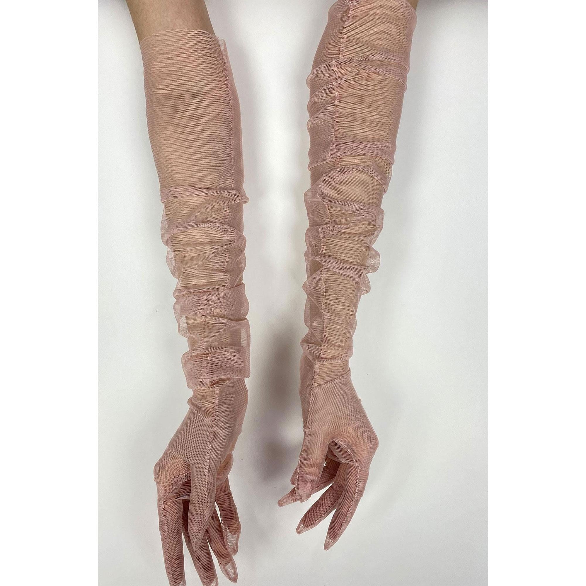 Wholesale Powder 10 Pieces Bridal Gloves Tulle Gloves Wedding/Wedding/Party Gloves