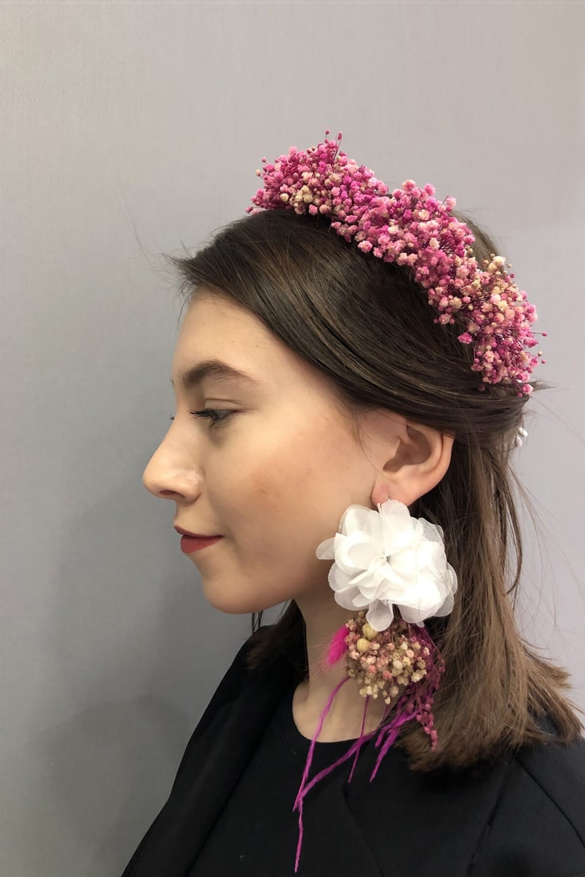 Powder Cipsolu Crown and Earring Set