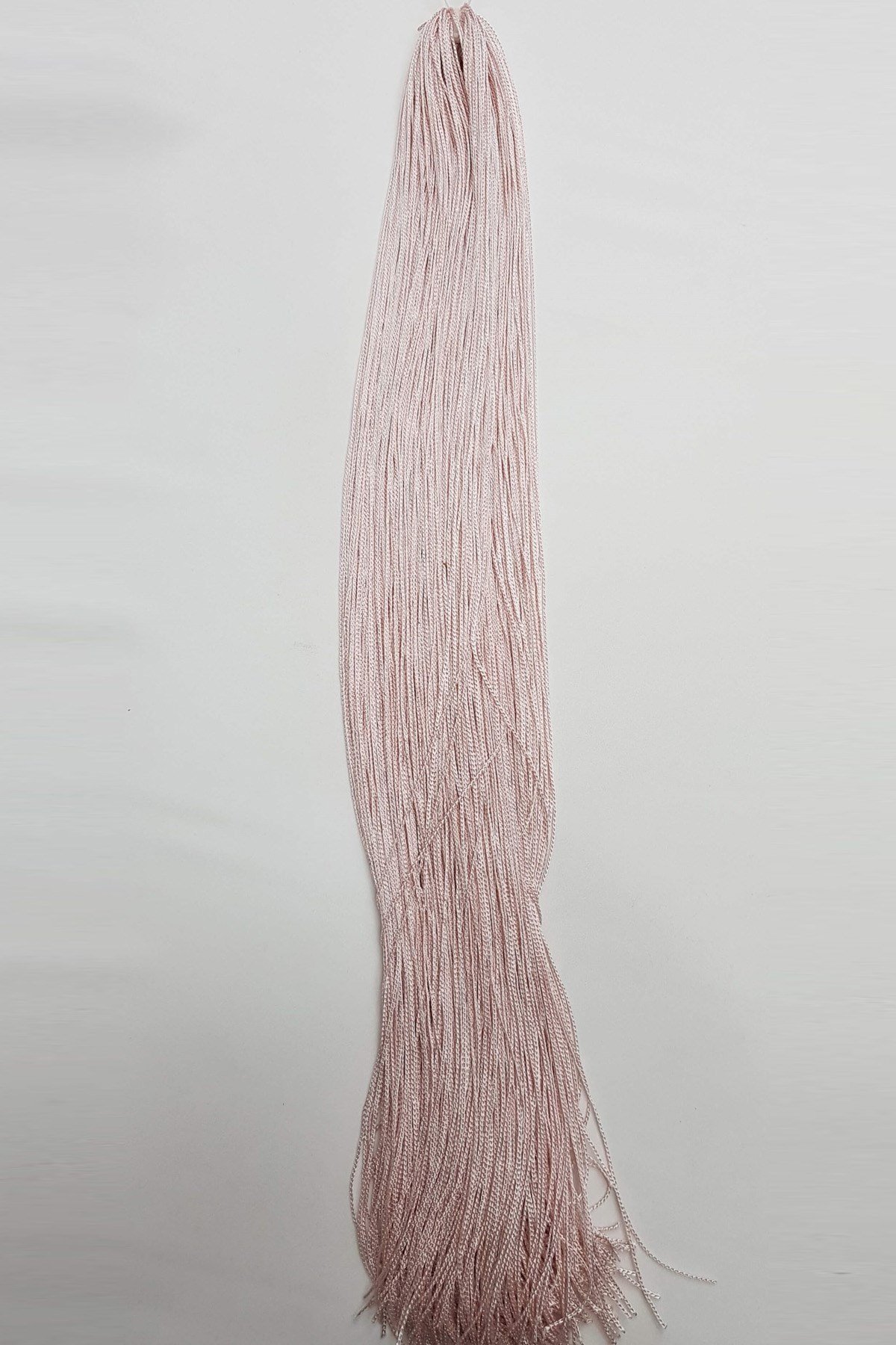 Pudra Tek Bağ Saçaklı Püskül 60 cm (1 adet)