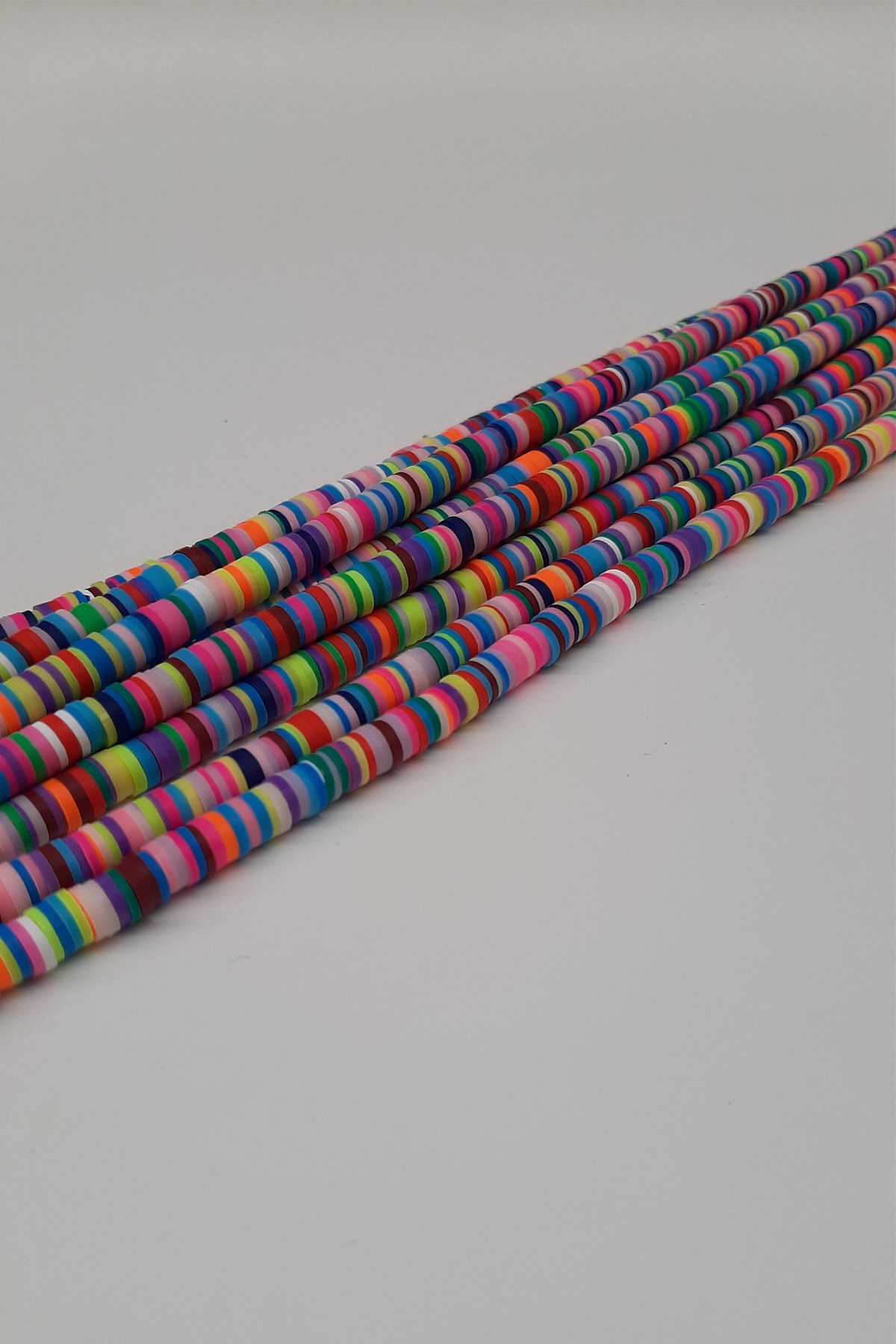 Rengarenk Fimo Hamur Boncuk 6Mm