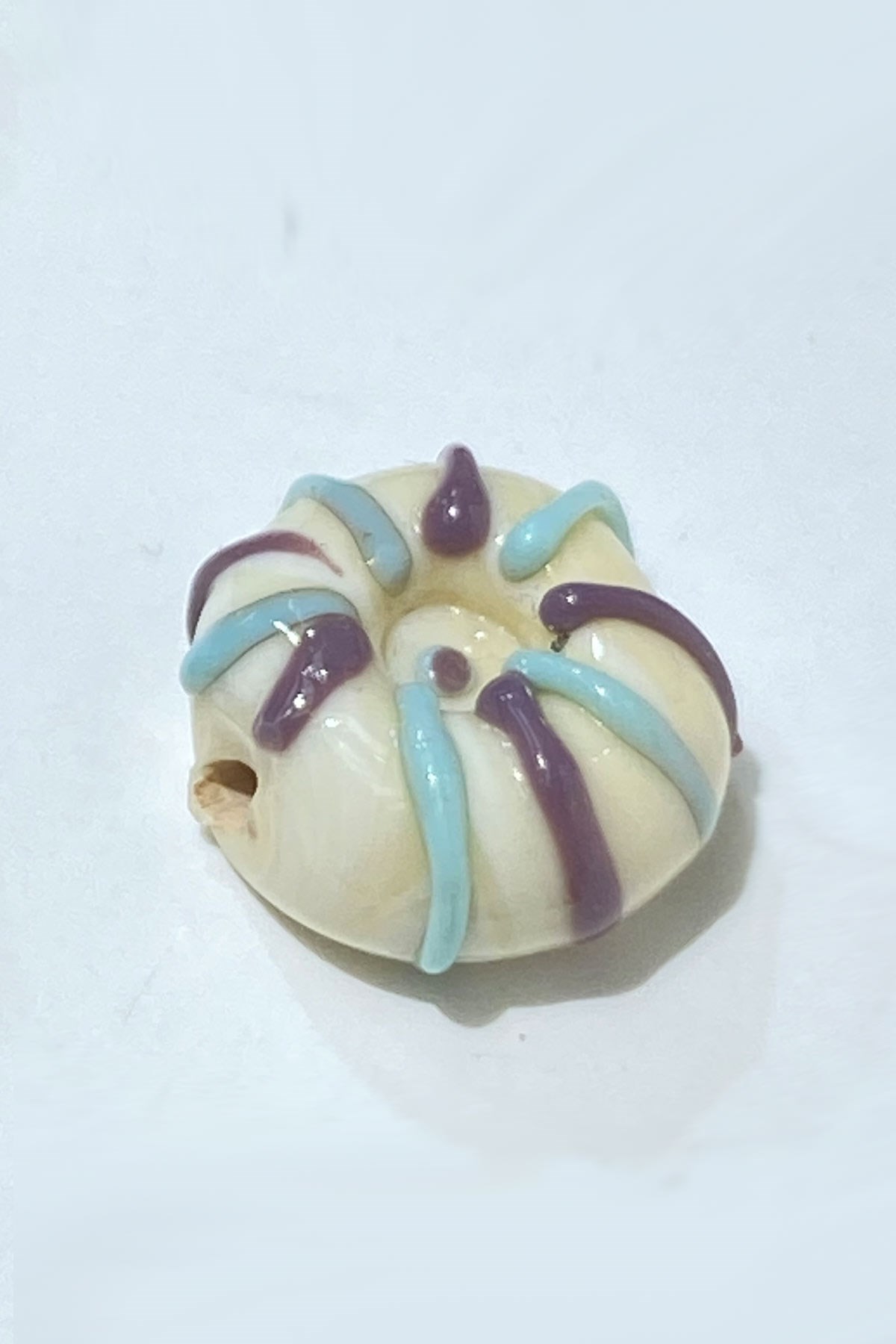 Colorful Murano Glass Bead Donut 1 Piece