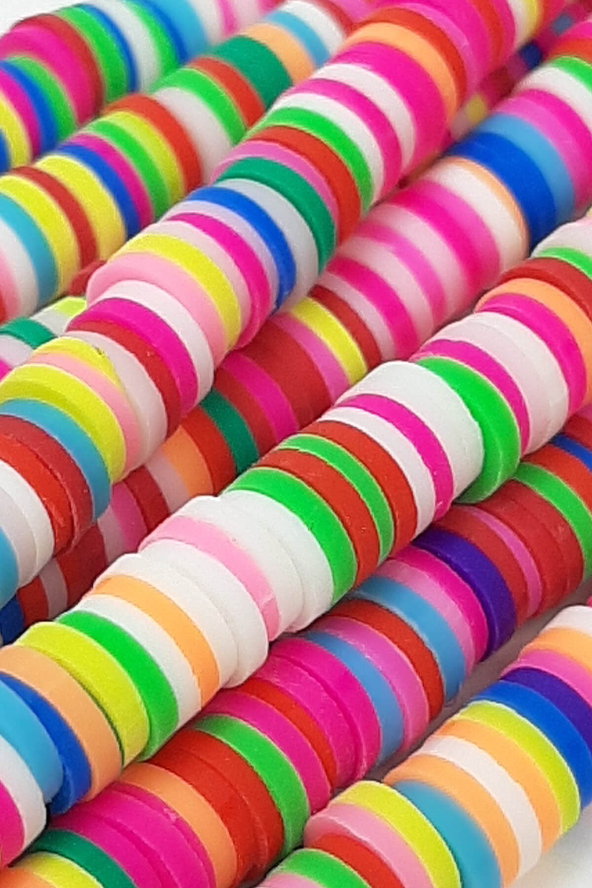 Rengarenk Pembeli Fimo Hamur Boncuk 6 mm