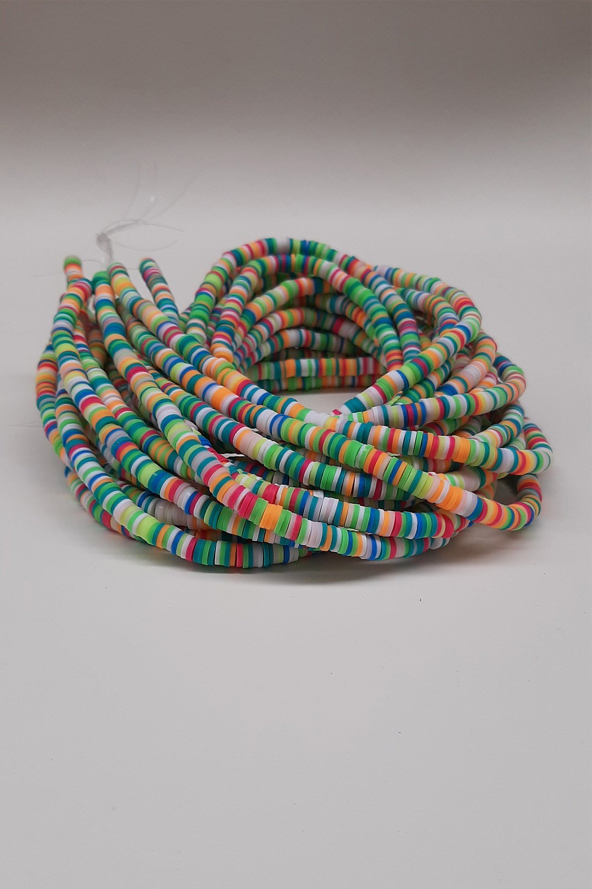 Renkli Fimo Hamur Boncuk 6Mm