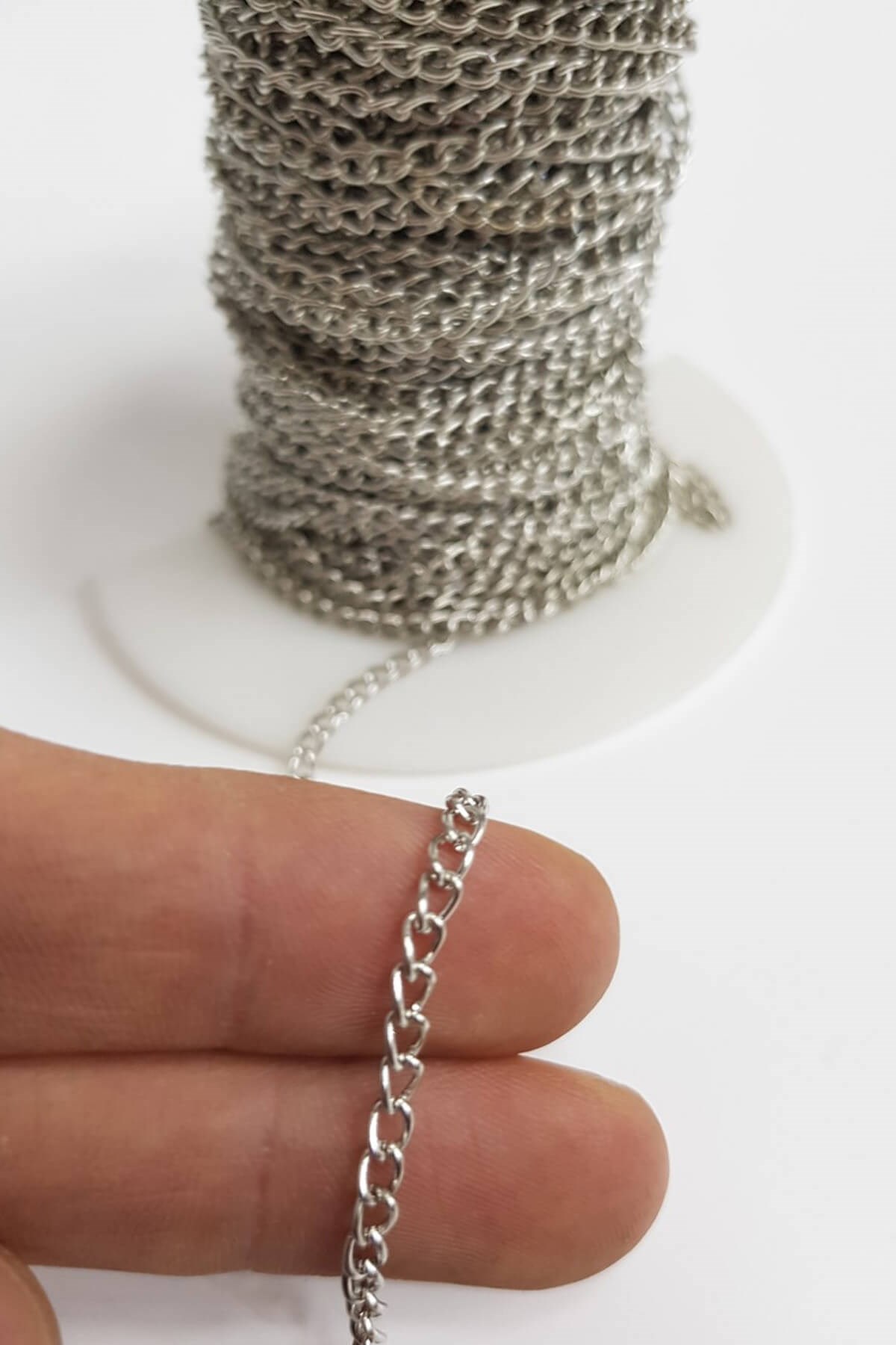 Renkli Metal  Zincir (1 mt )