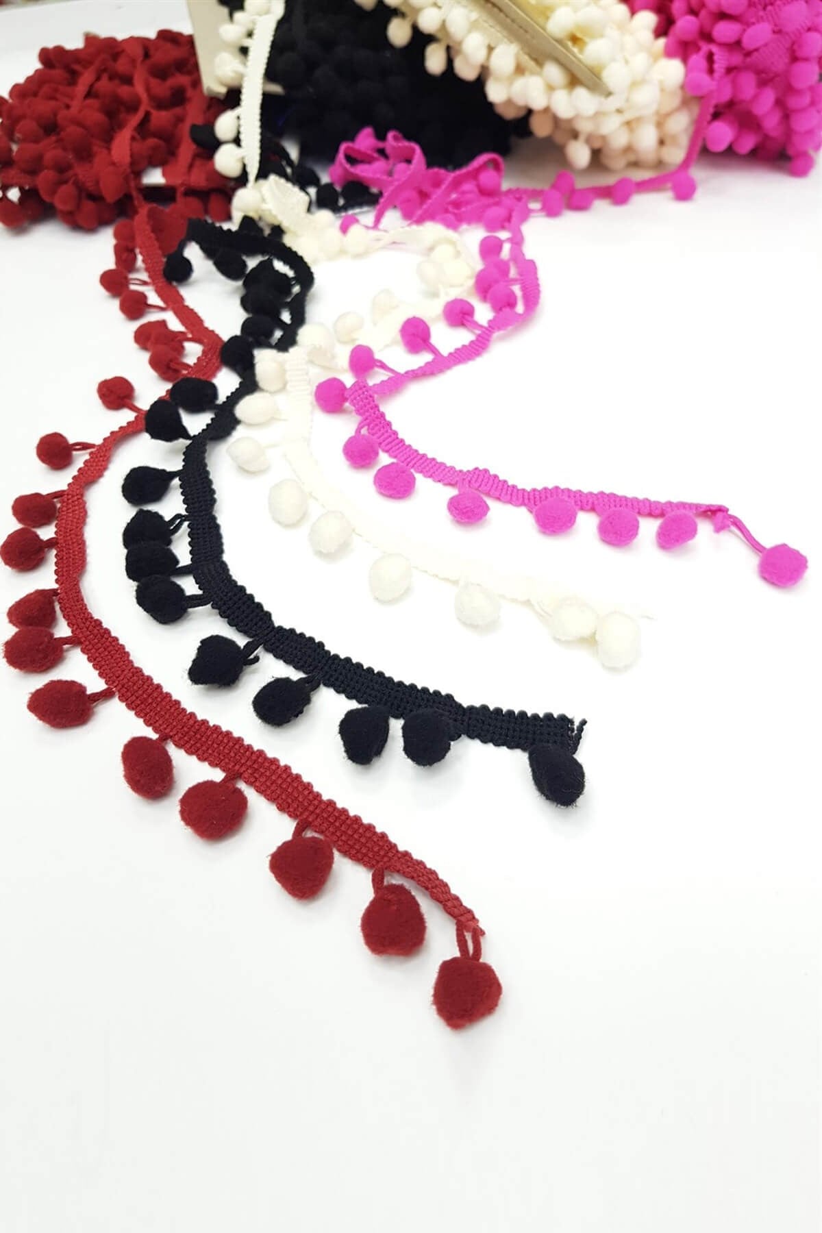 Colorful Ribbon Pompom 1.5cm