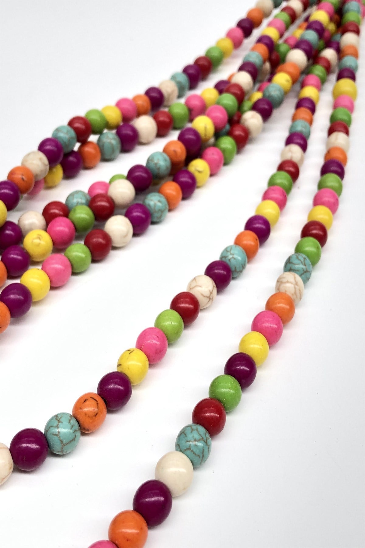 Colorful Round Stone Beads