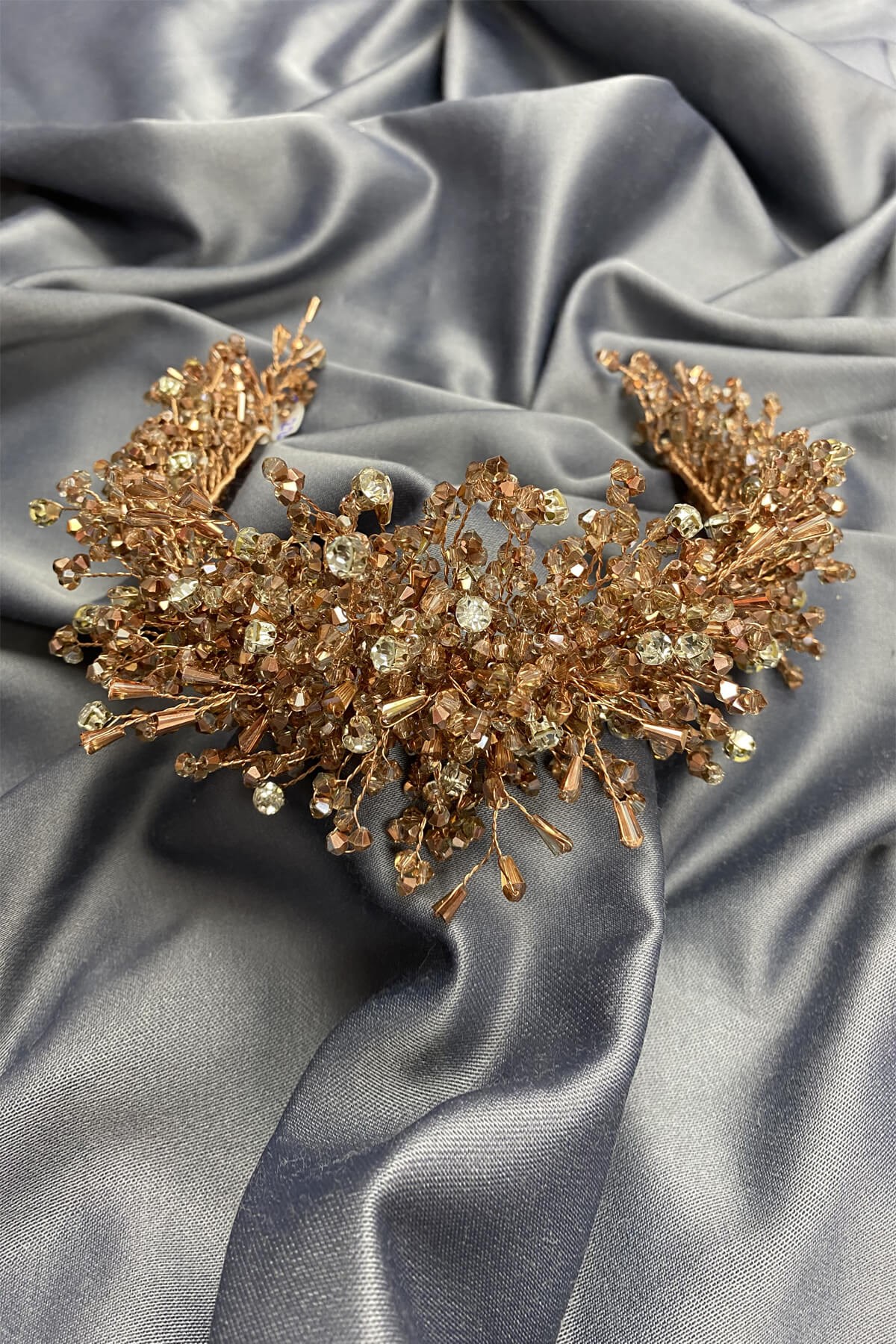 Rose Rastaban Crystal Stone Henna and Bridal Crown
