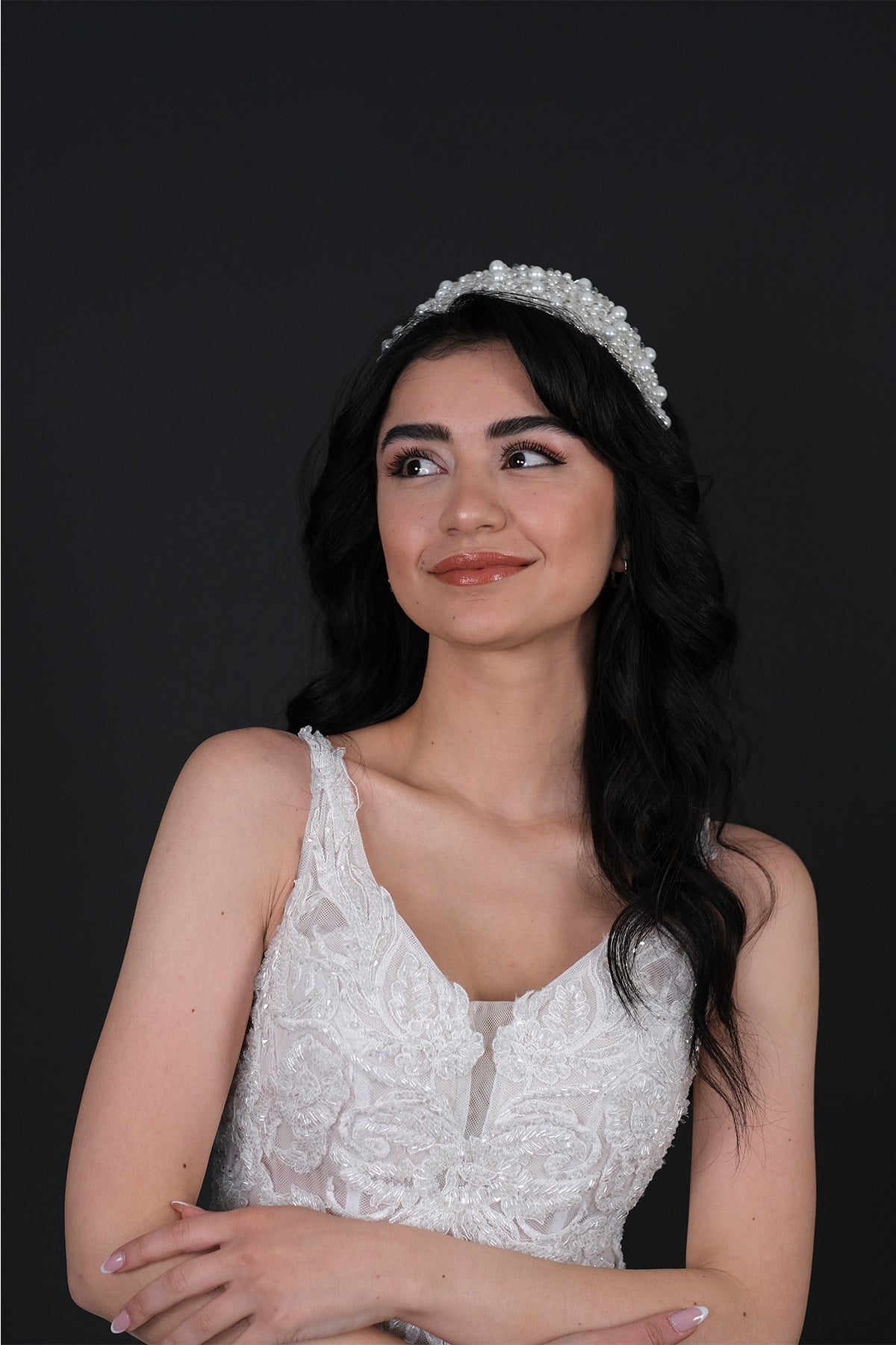 Saç Bandı Gelin Tacı Saç Aksesuarı