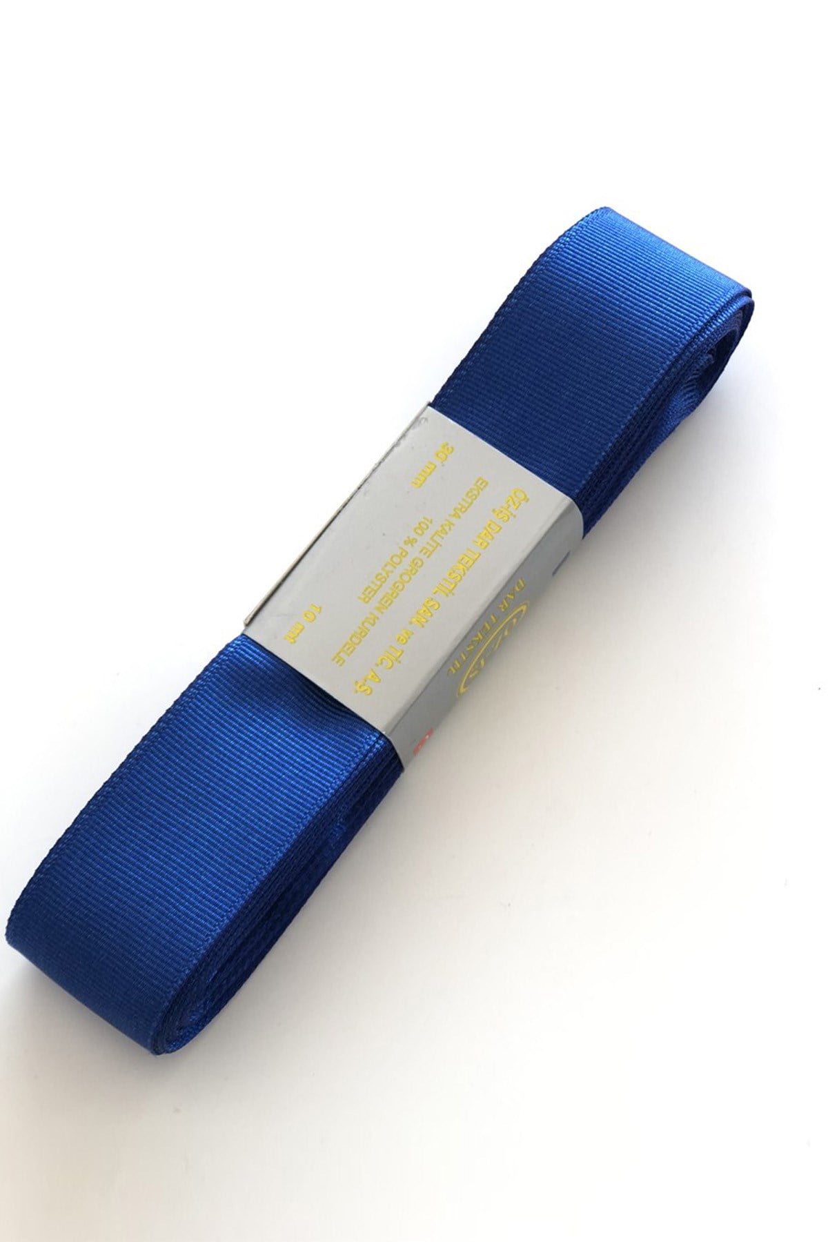 Saks Mavi Grogren Kurdele 3 cm 10 mt