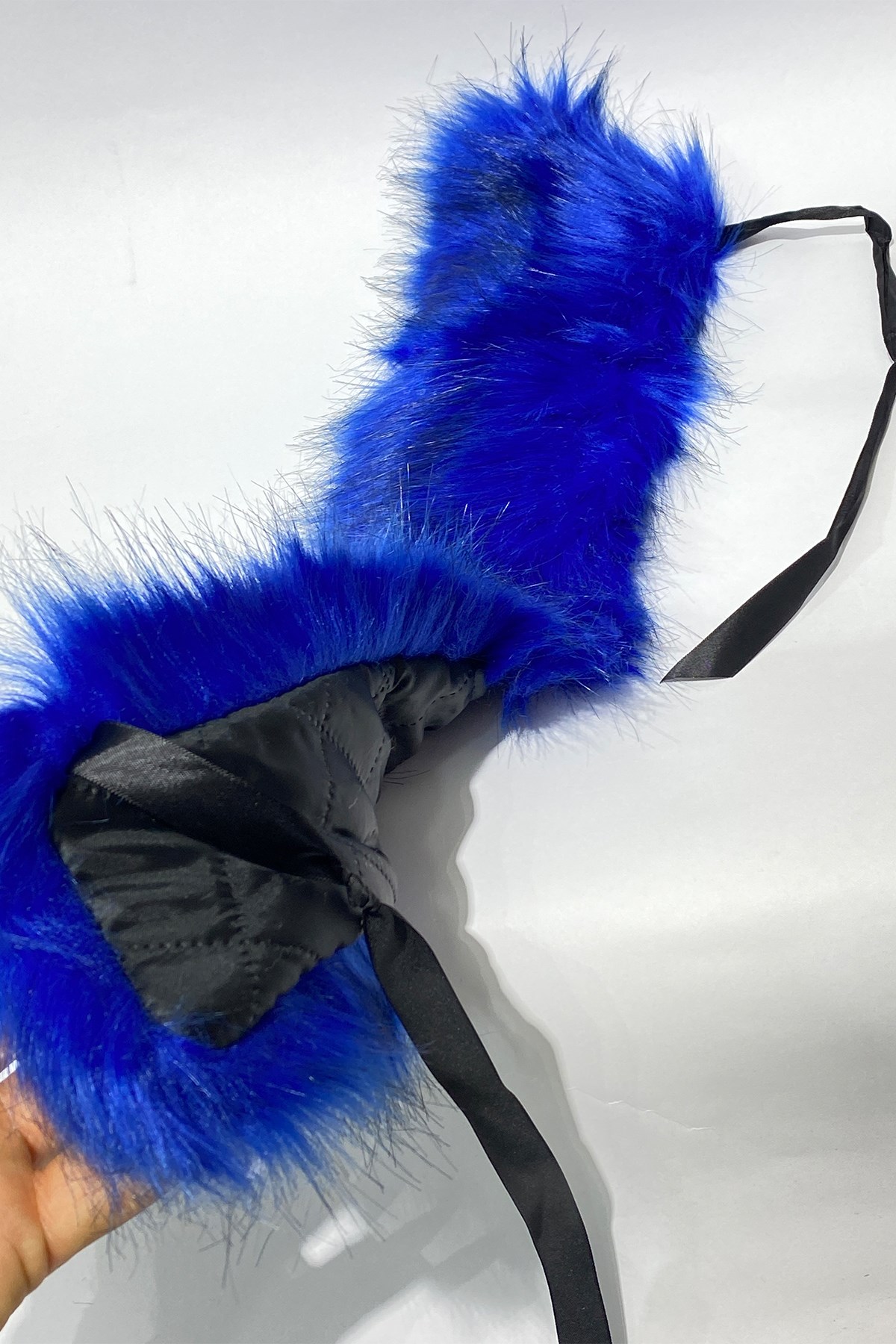 Sax Blue Fur Collar