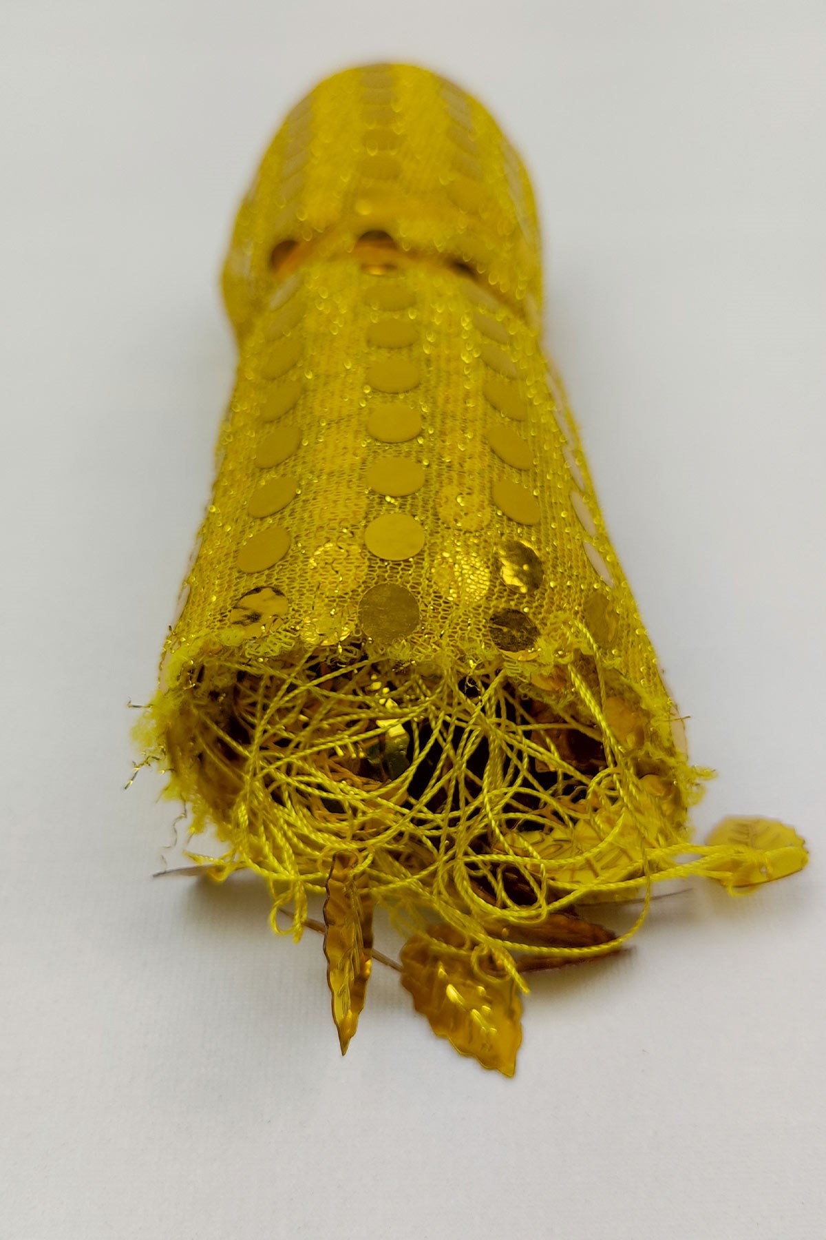 Yellow Sequin Halay Handkerchief 10 pcs