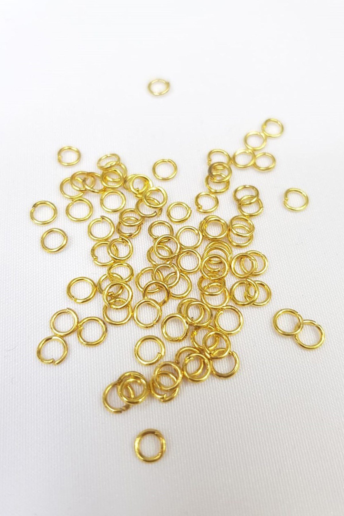 Sarı Tesbih ve Kolye Halkası 