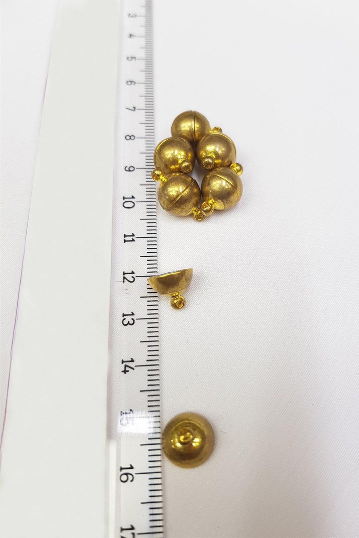 Yellow Round Magnetic Bracelet and Necklace Clip