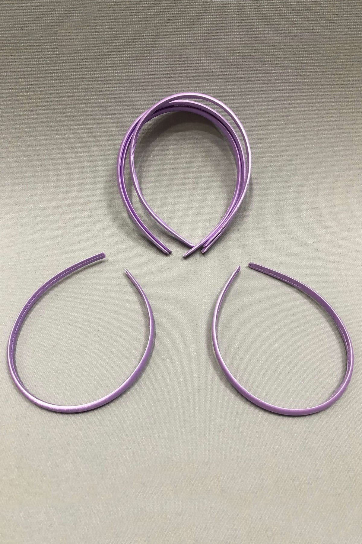 Lilac Color Satin Crown