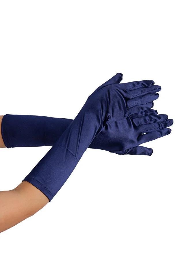 Satin Long Evening Gloves Opera 38 cm Length Engagement Wedding Prom Night Dress Elegant Accessory