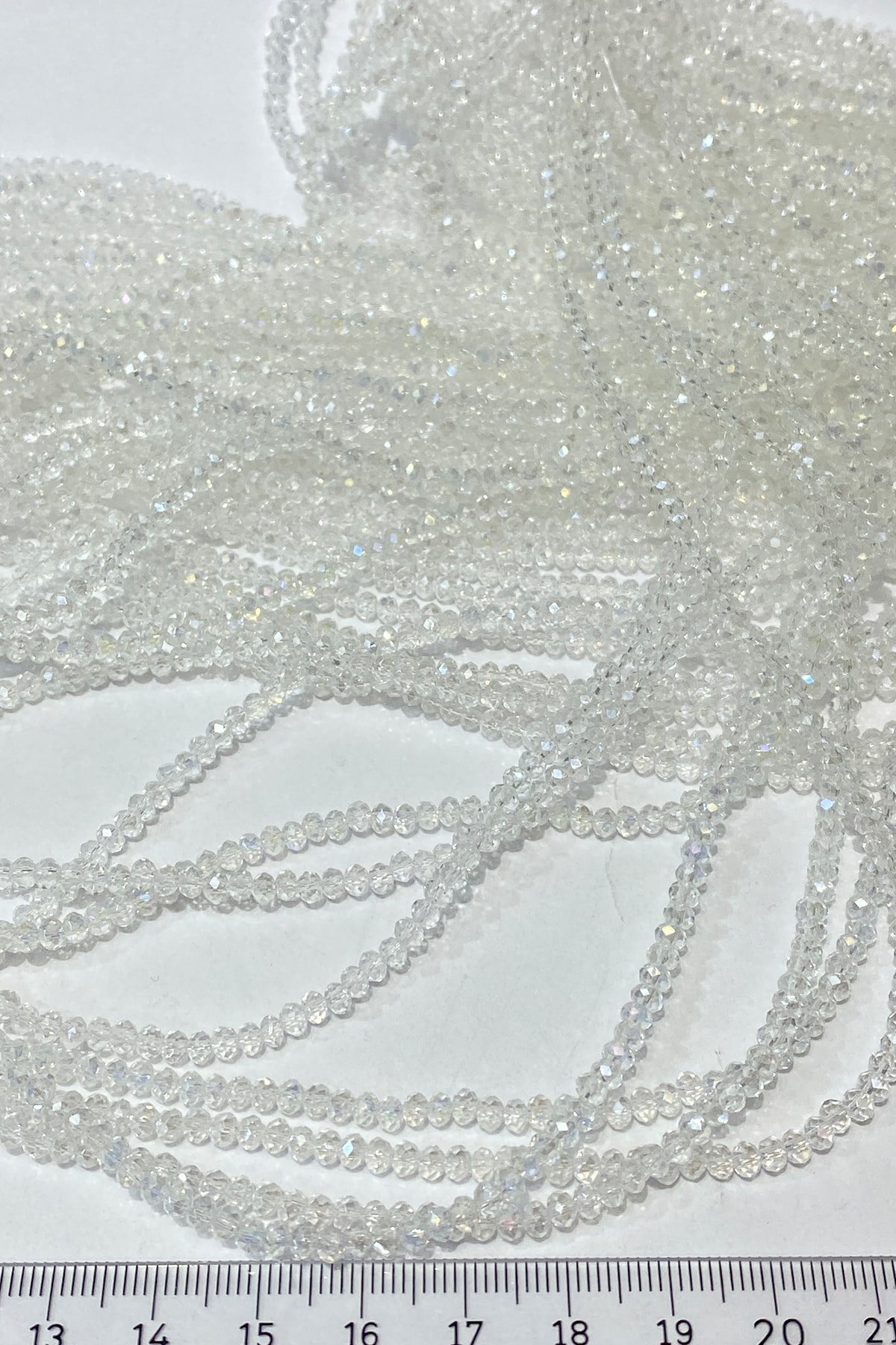 Transparent Crystal Beads with Less Janjan 3 mm