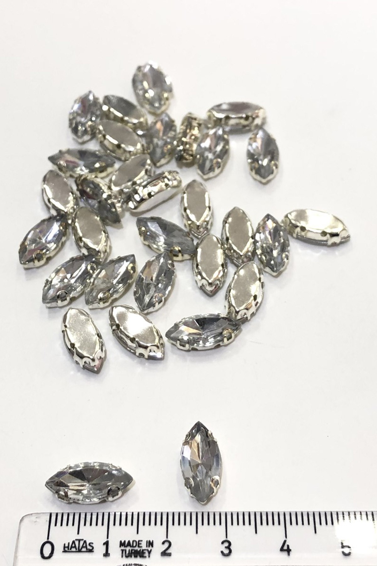 Şeffaf Mekik Damla Dikme Taş 10 adet