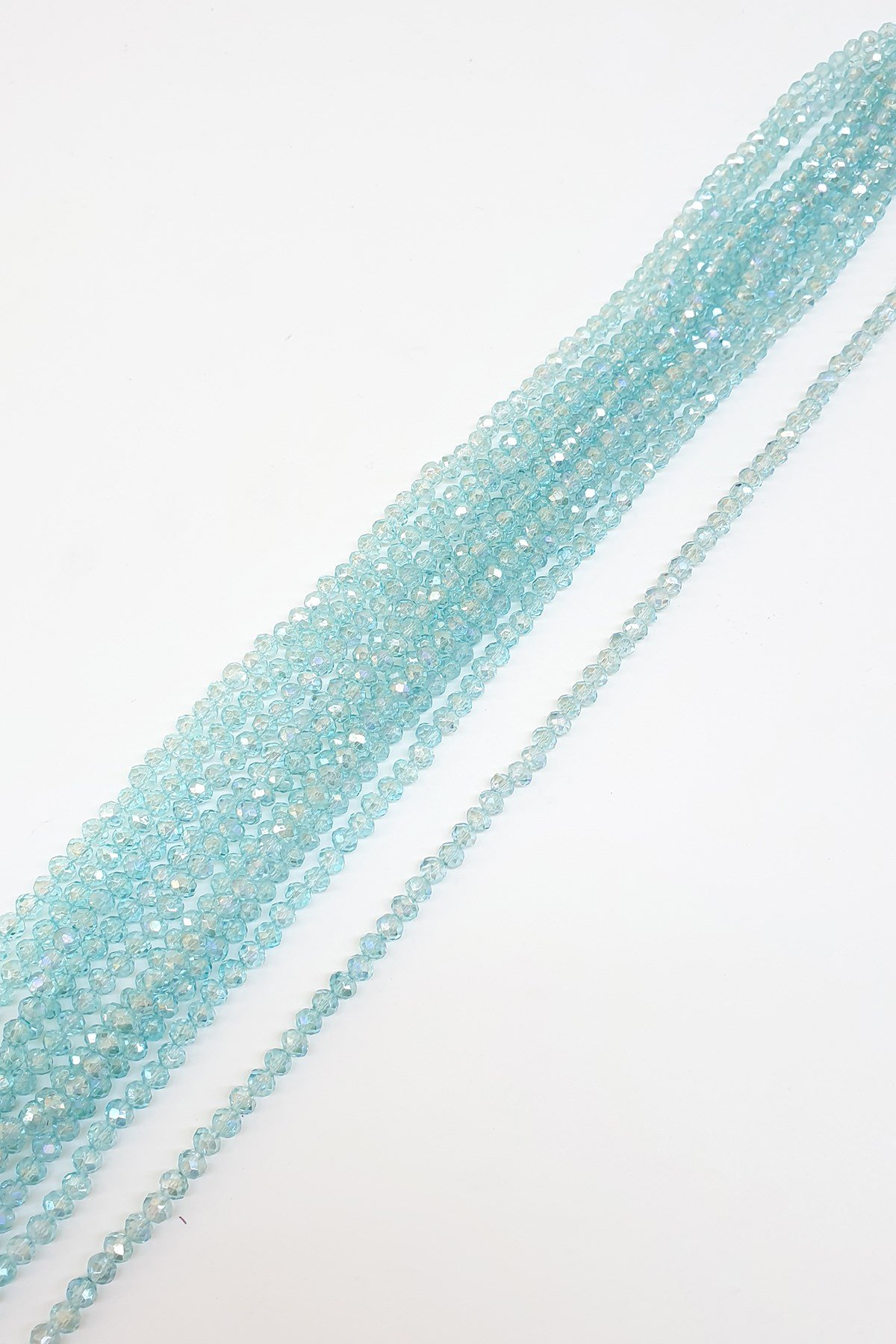 Şeffaf Mint Yeşili Kristal Boncuk 6 Mm