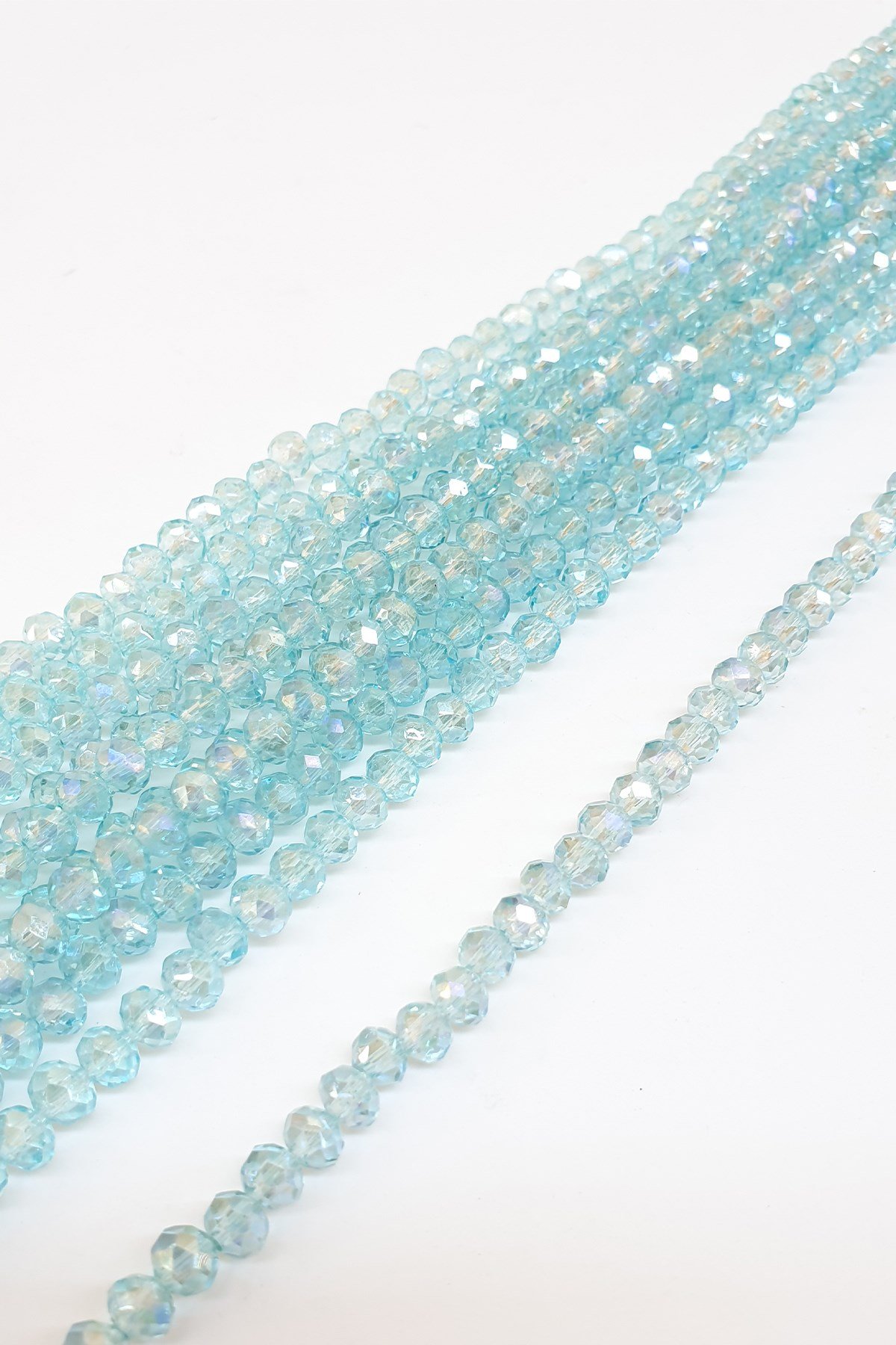 Şeffaf Mint Yeşili Kristal Boncuk 6 Mm