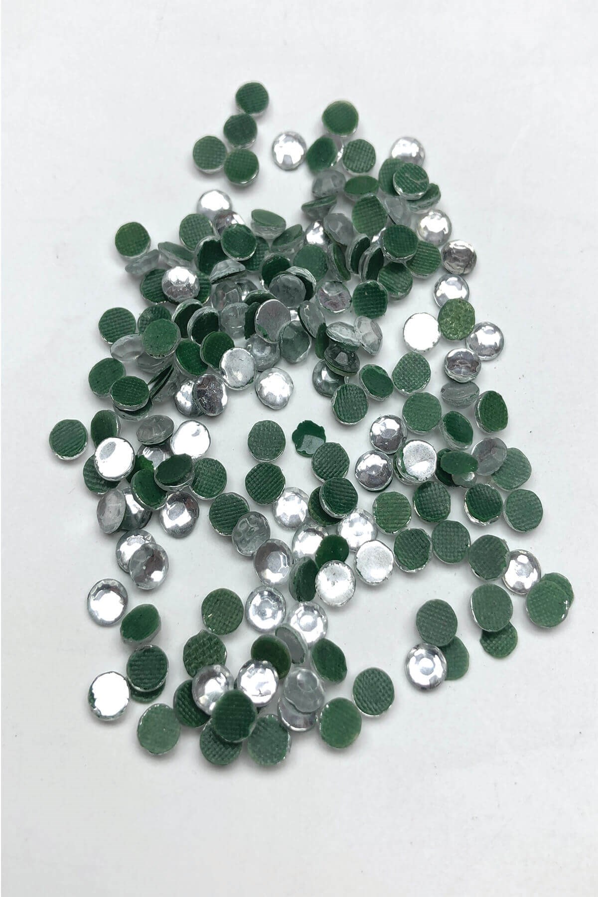 Transparent Color Iron-on Glass Stone Beads 25 gr