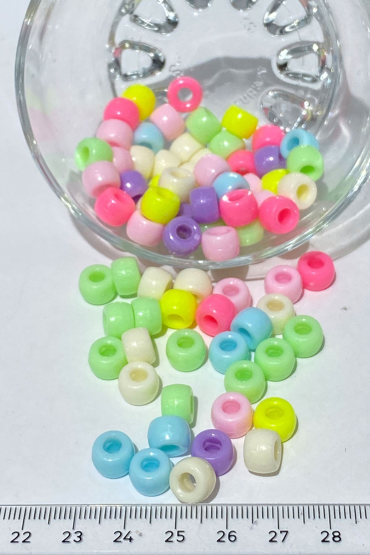 Cylinder Plastic Beads 20 gr