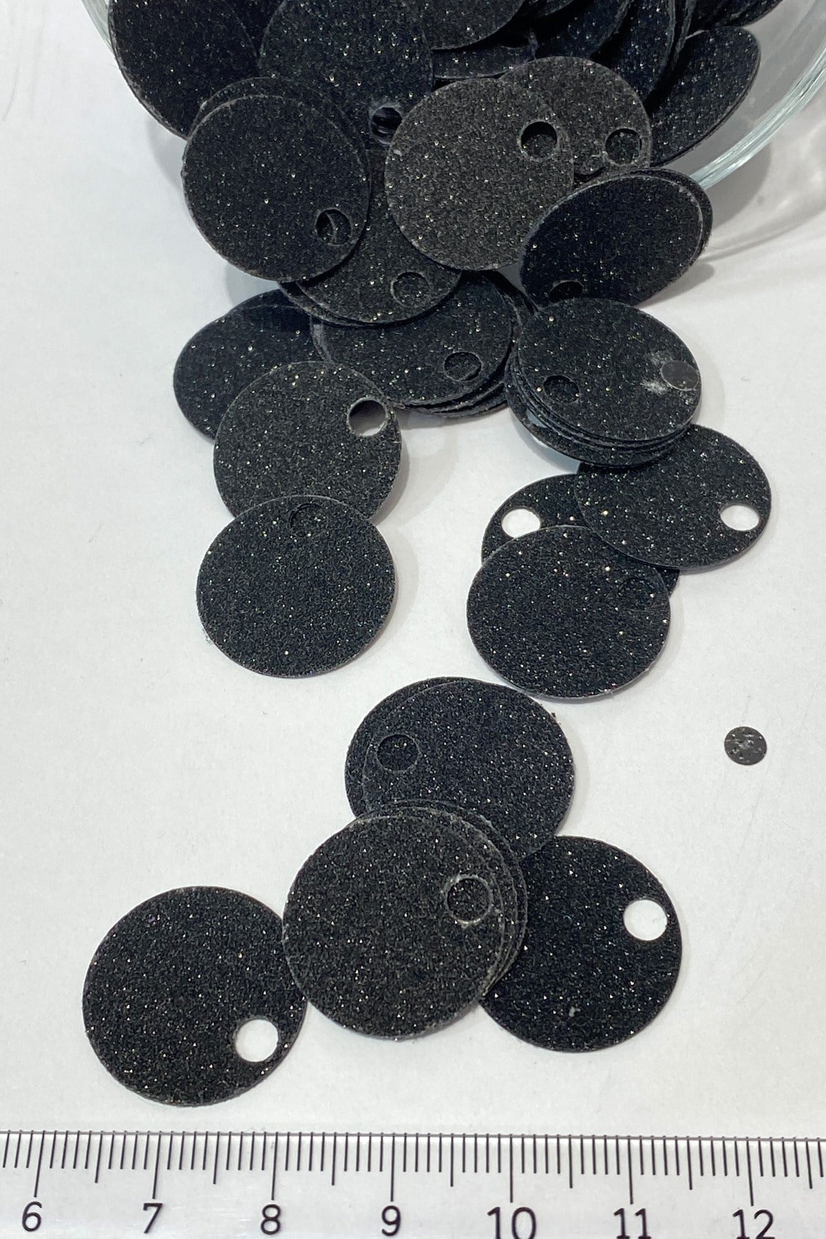 Silvery Black Booties and Bag Washer 20 mm