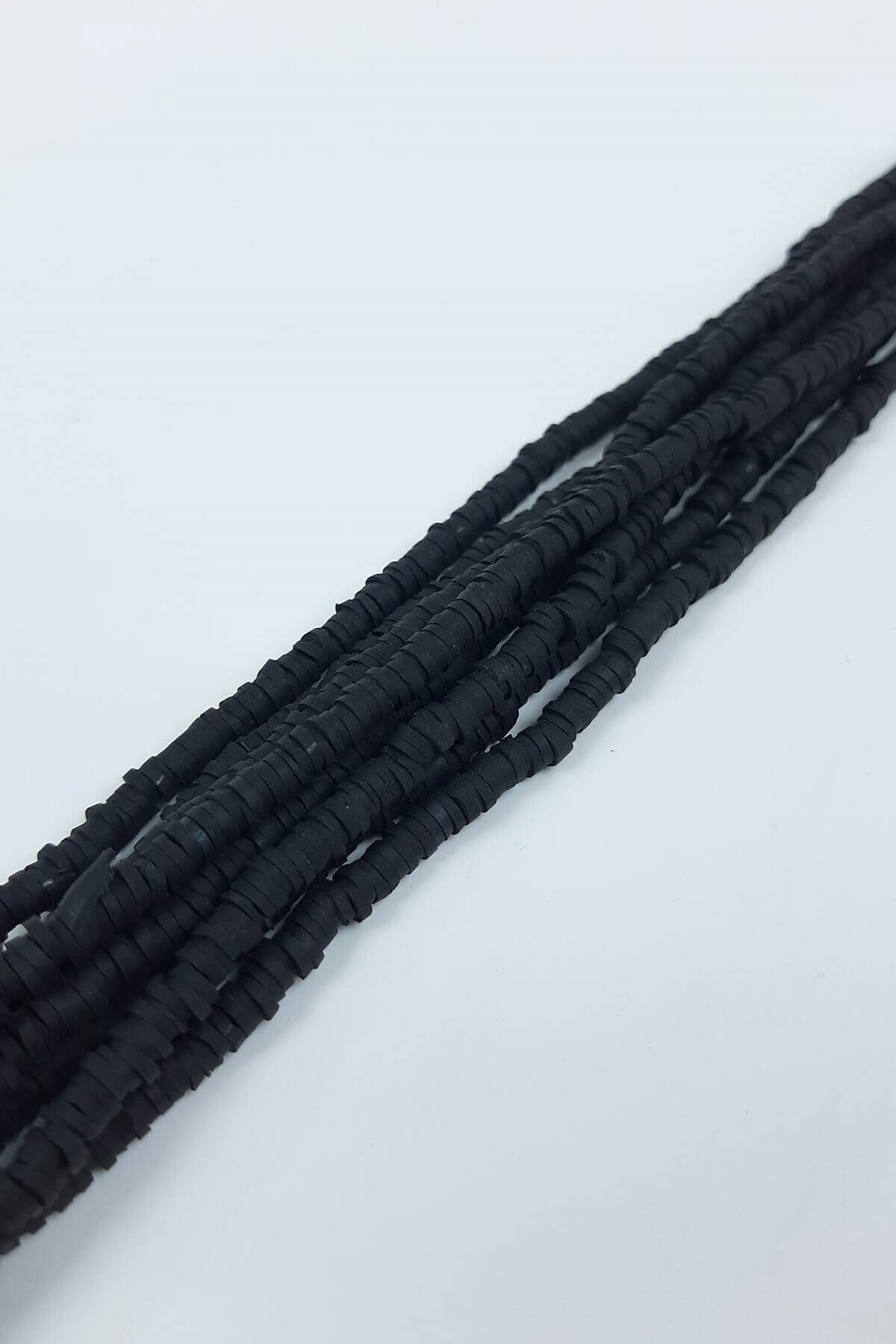 Black 4mm Fimo Beads