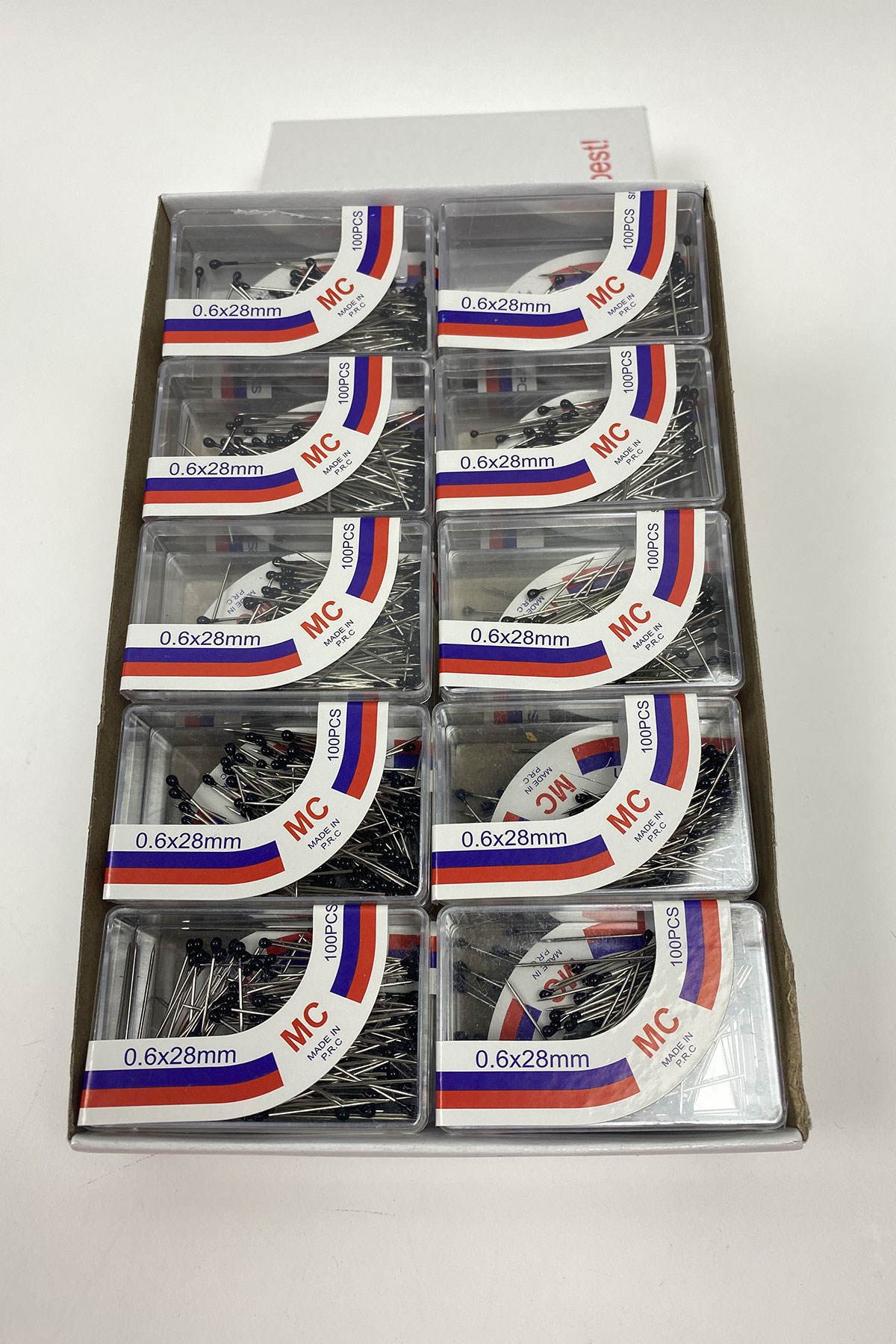 Black Head Pins 20 Boxes of 100