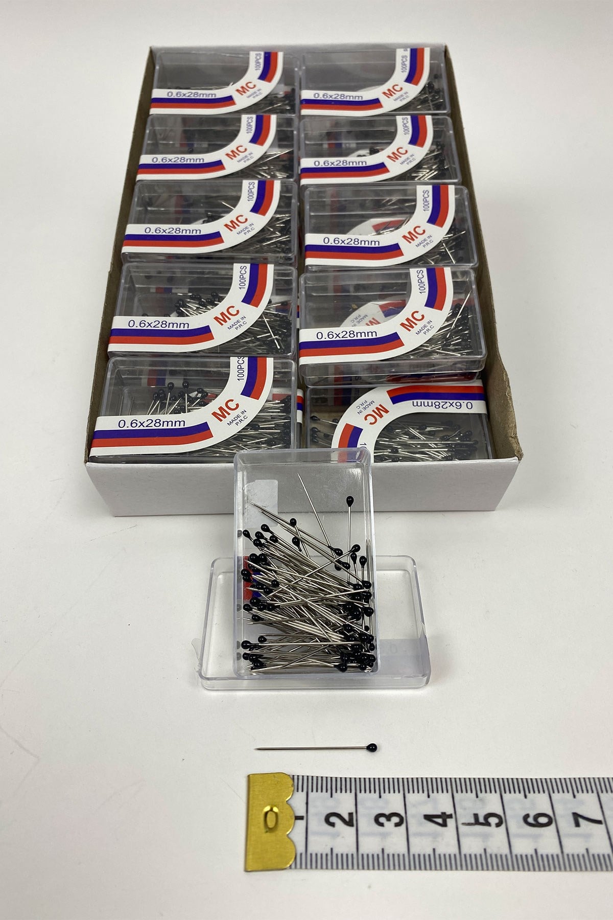 Black Head Pins 20 Boxes of 100