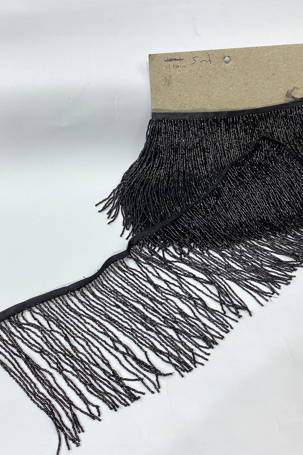 15 cm Fringe Tassel with Black Beads