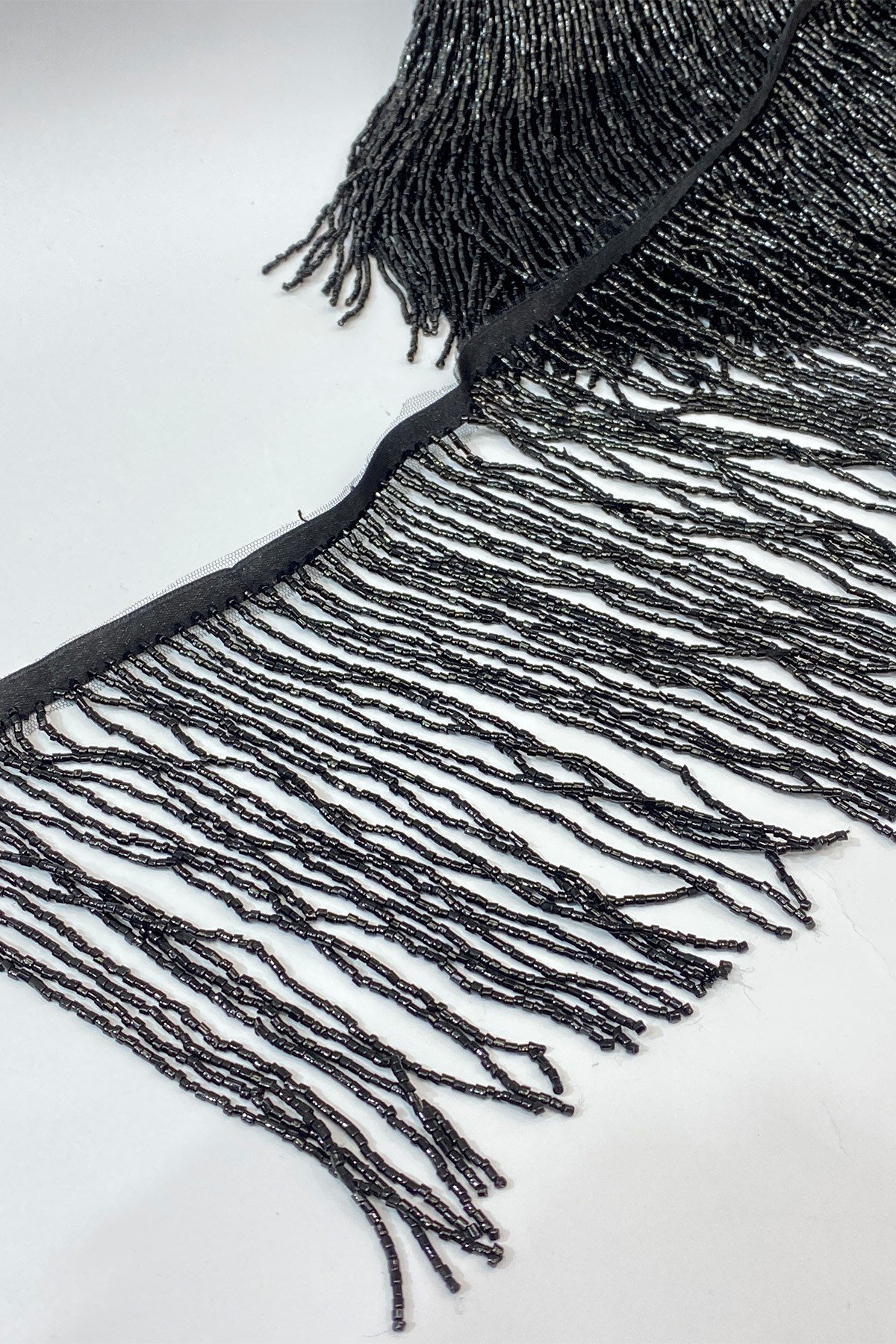 15 cm Fringe Tassel with Black Beads