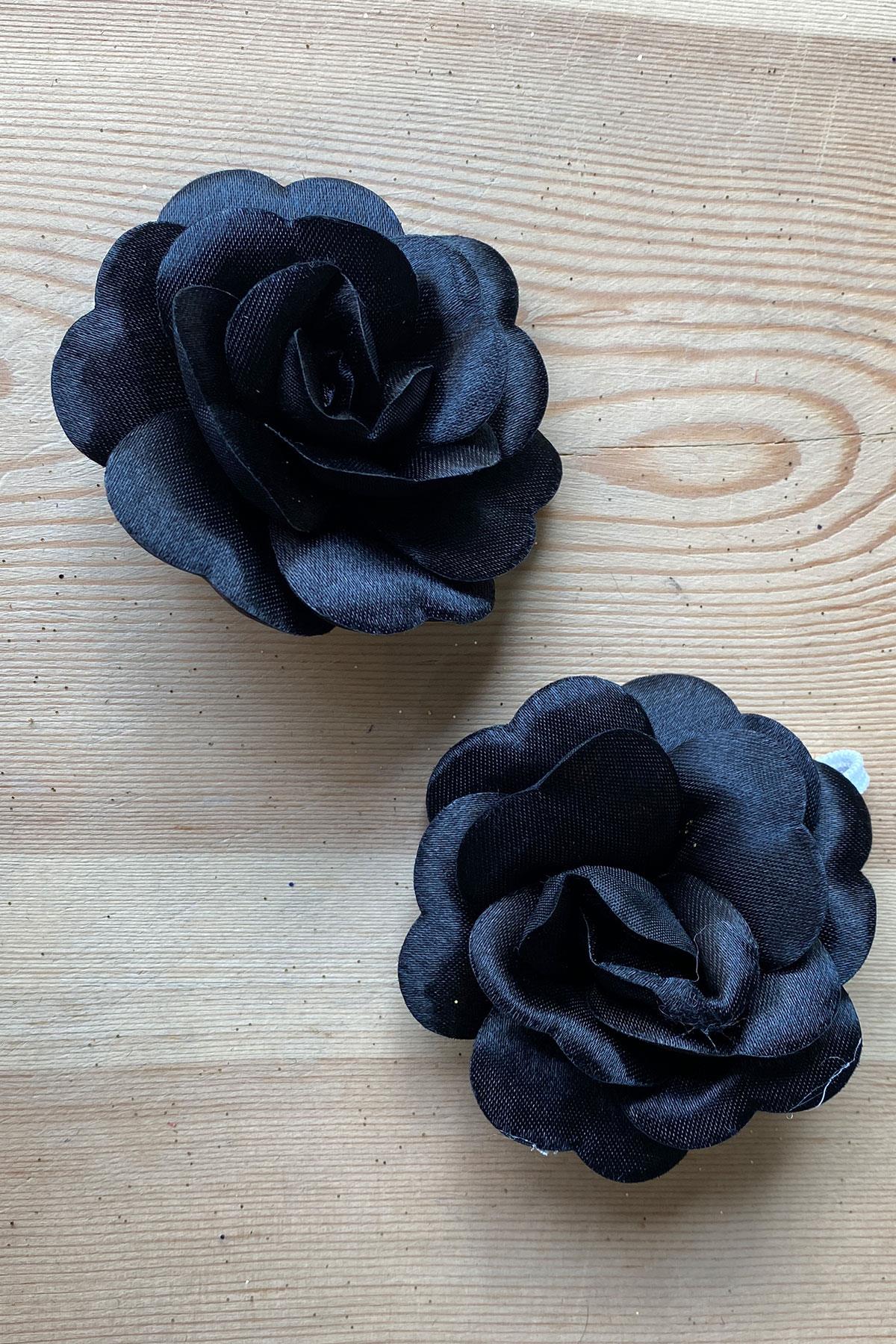 Black Bridal Henna Hand Rose 12 Pcs