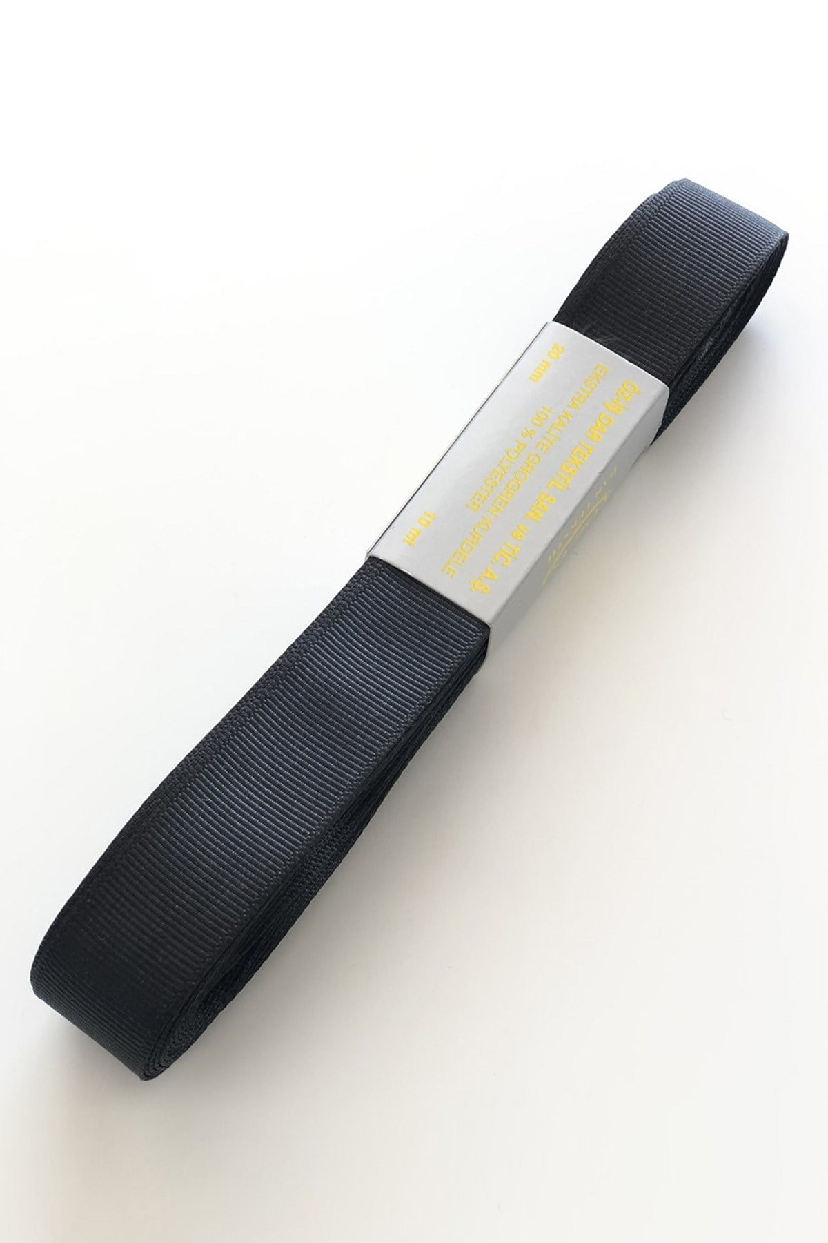 Siyah Grogren Kurdele 2 cm 10 mt
